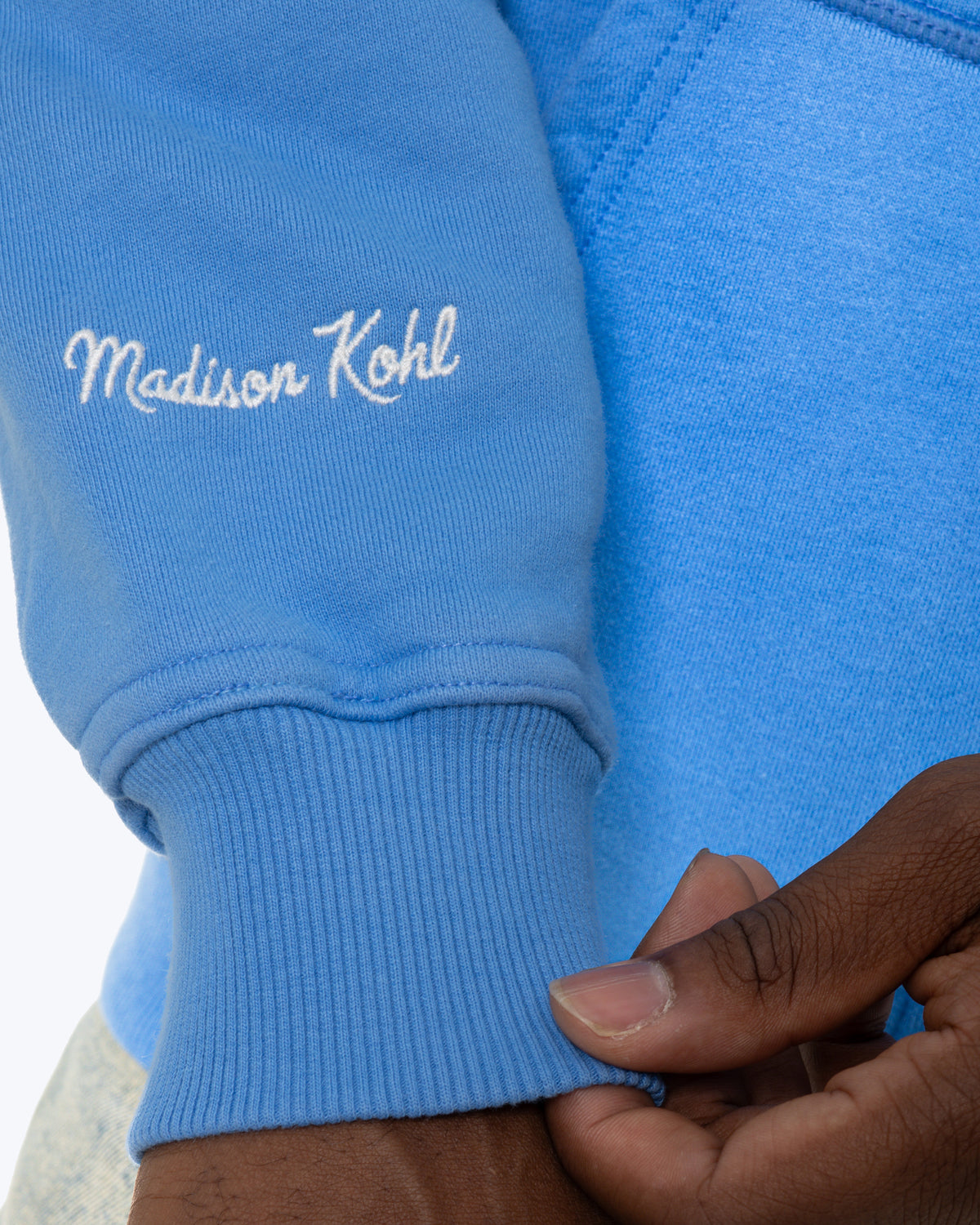 MK Monogram Full Zip Hood Marina Blue