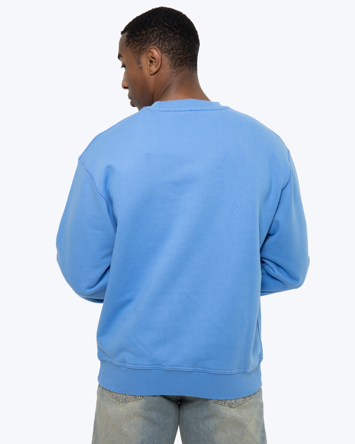 MK Monogram Crewneck Sweatshirt Marina Blue