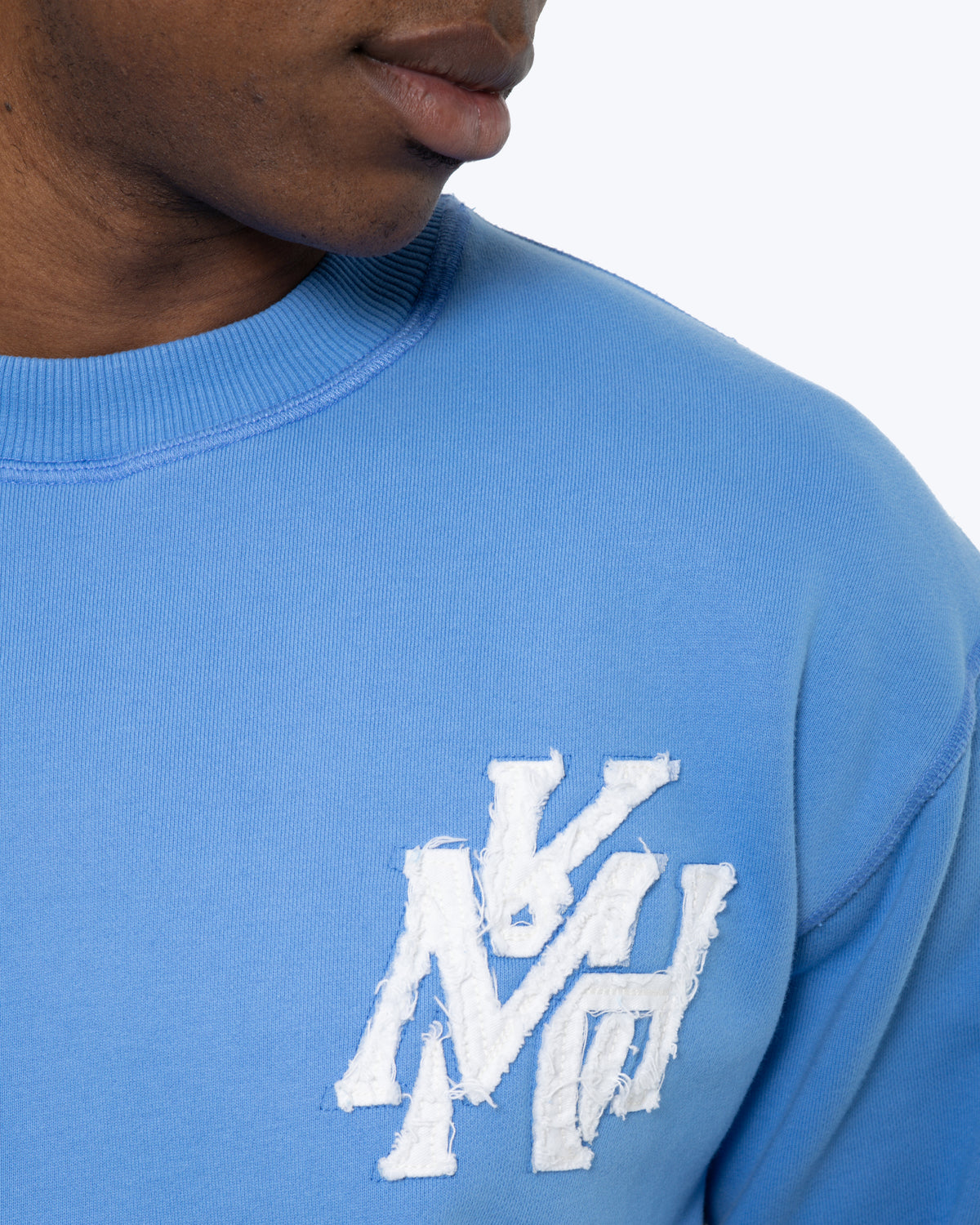 MK Monogram Crewneck Sweatshirt Marina Blue