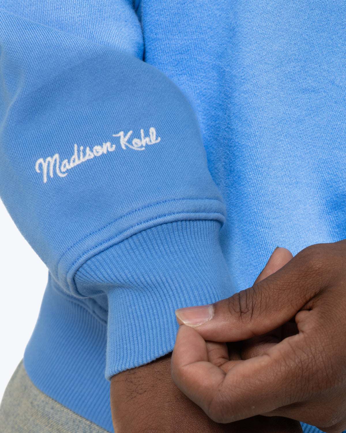 MK Monogram Crewneck Sweatshirt Marina Blue