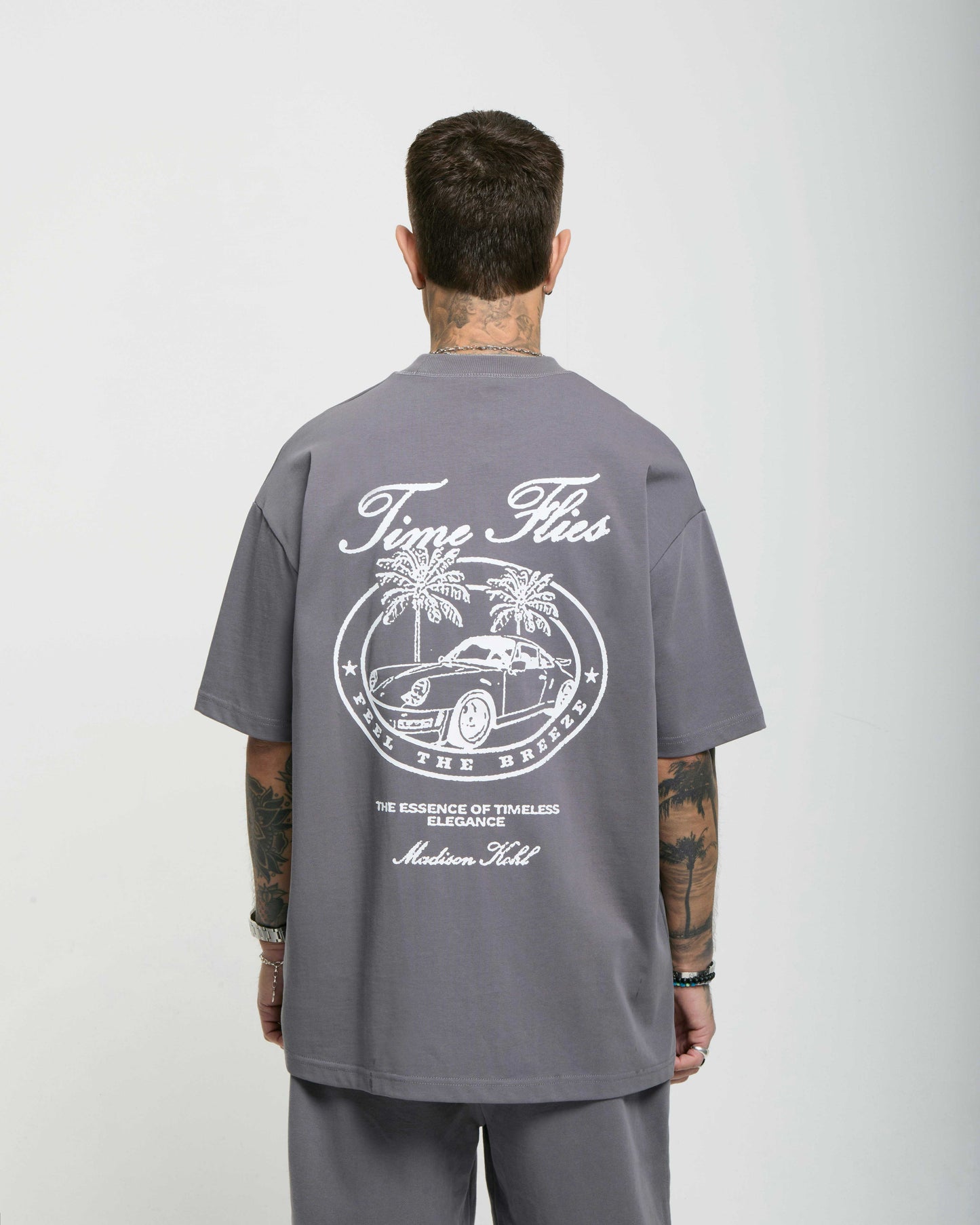 Time Flies Oversized T Shirt Tornado