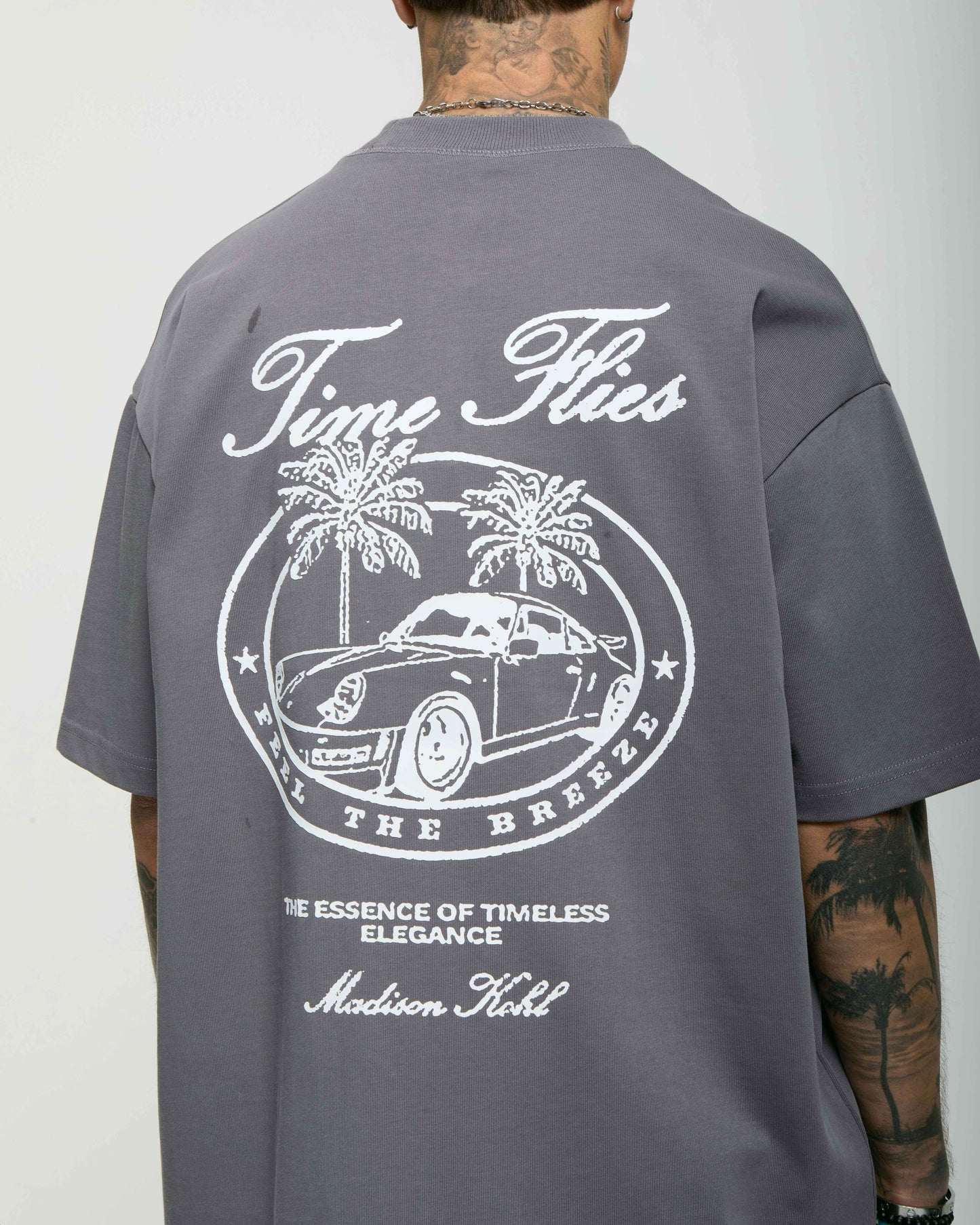 Time Flies Oversized T Shirt Tornado