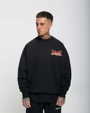 MK Club Oversized Crewneck Sweatshirt Black