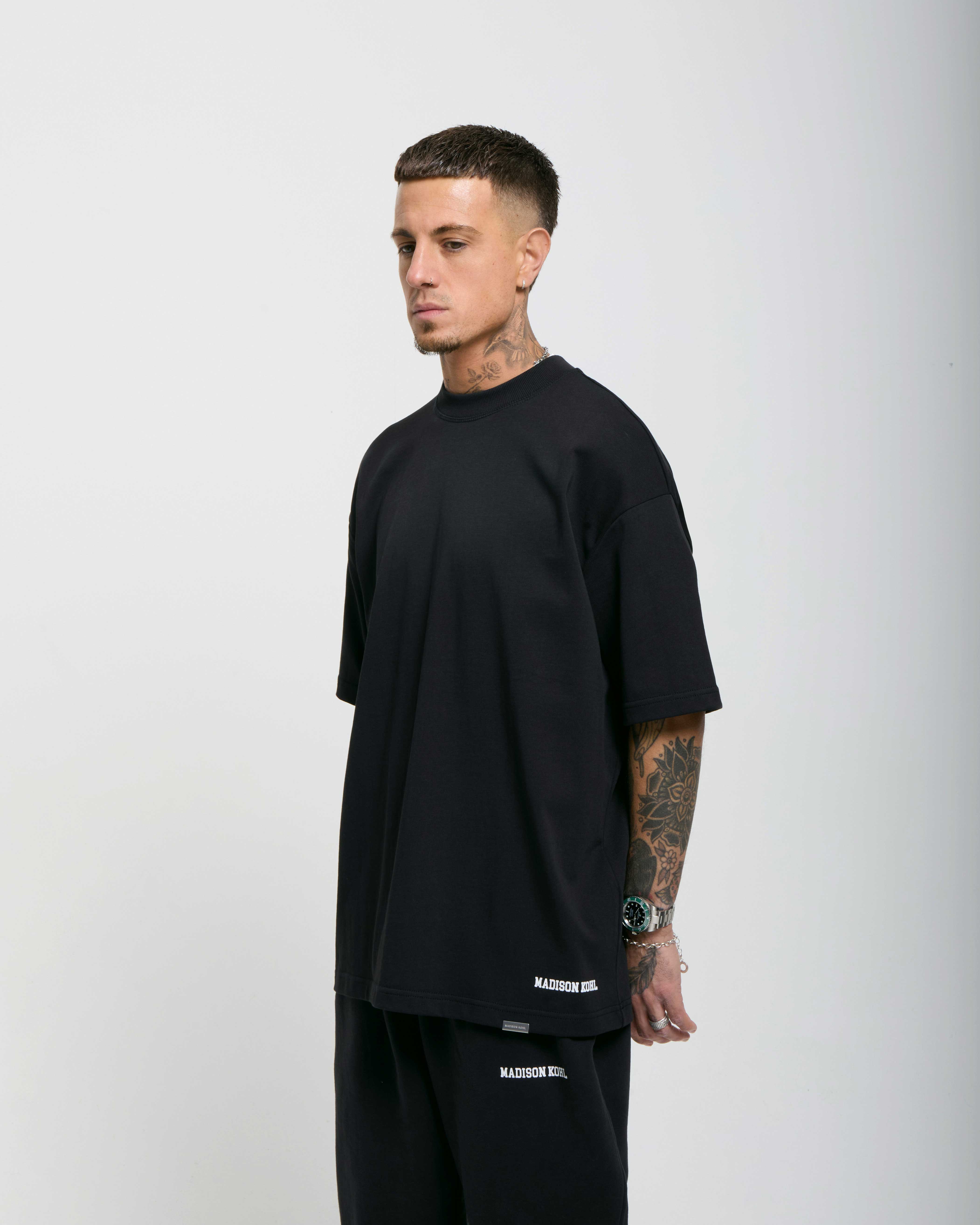 MK Collegiate Oversized T Shirt Black