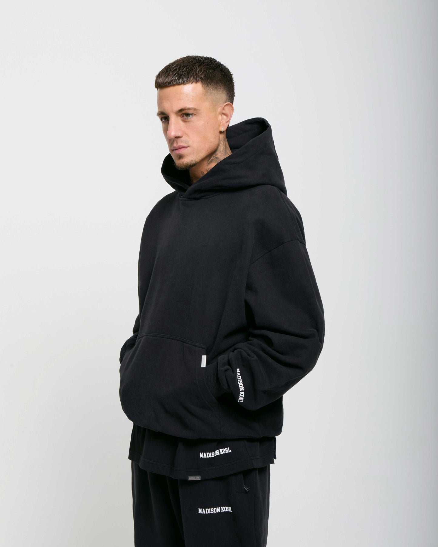 MK Collegiate Oversized OTH Hoodie Black