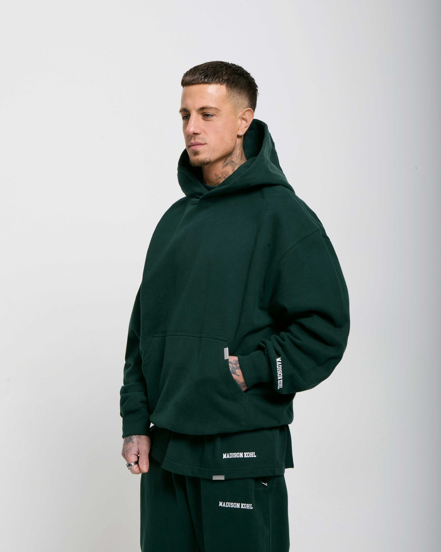 MK Collegiate Oversized OTH Hoodie Pine