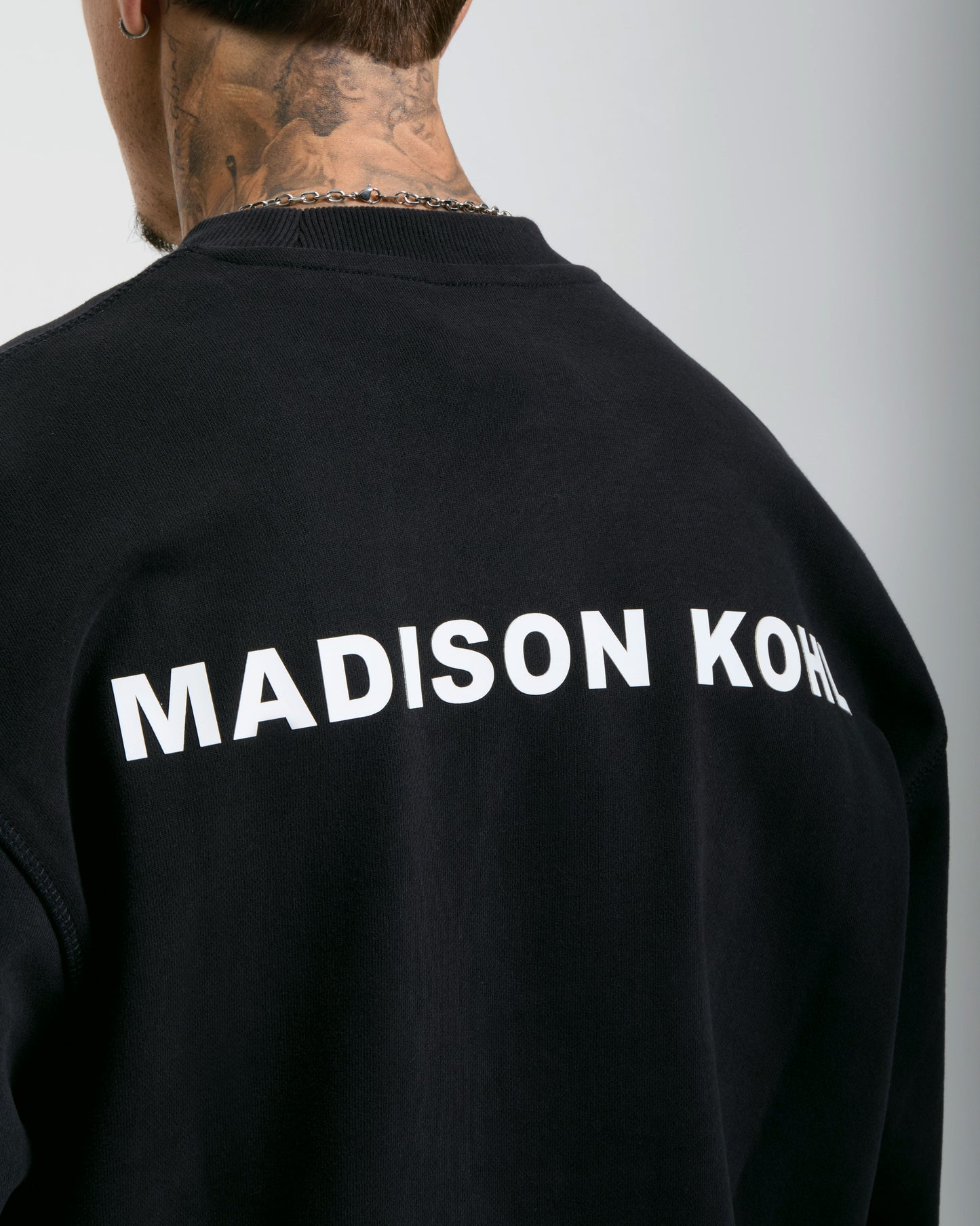 MK Core Oversized Crewneck Sweatshirt Black