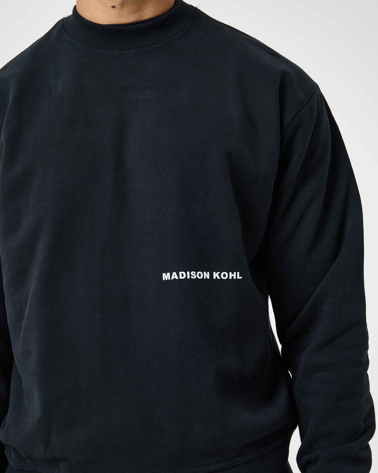 MK Core Oversized Crewneck Sweatshirt Black