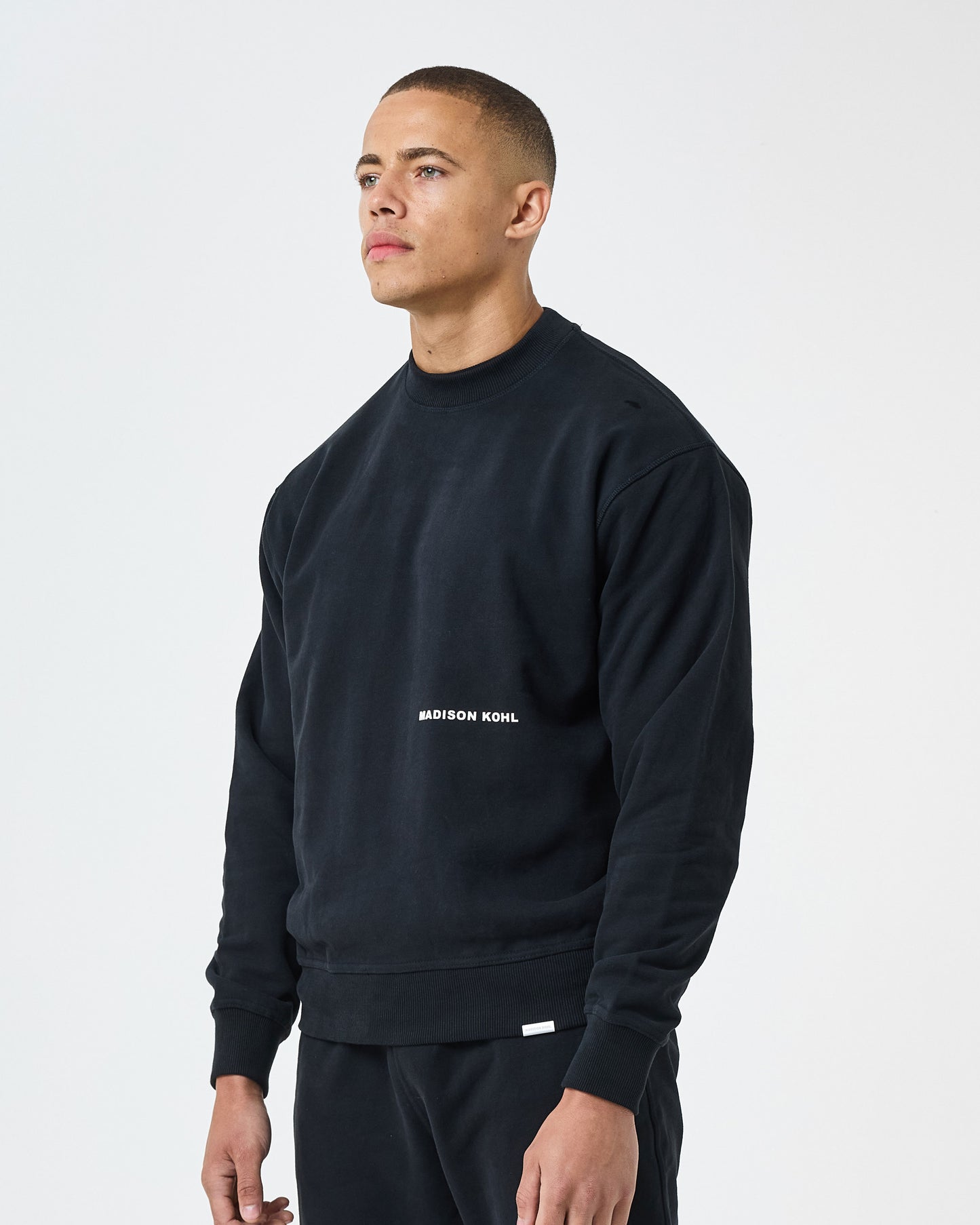 MK Core Oversized Crewneck Sweatshirt Black