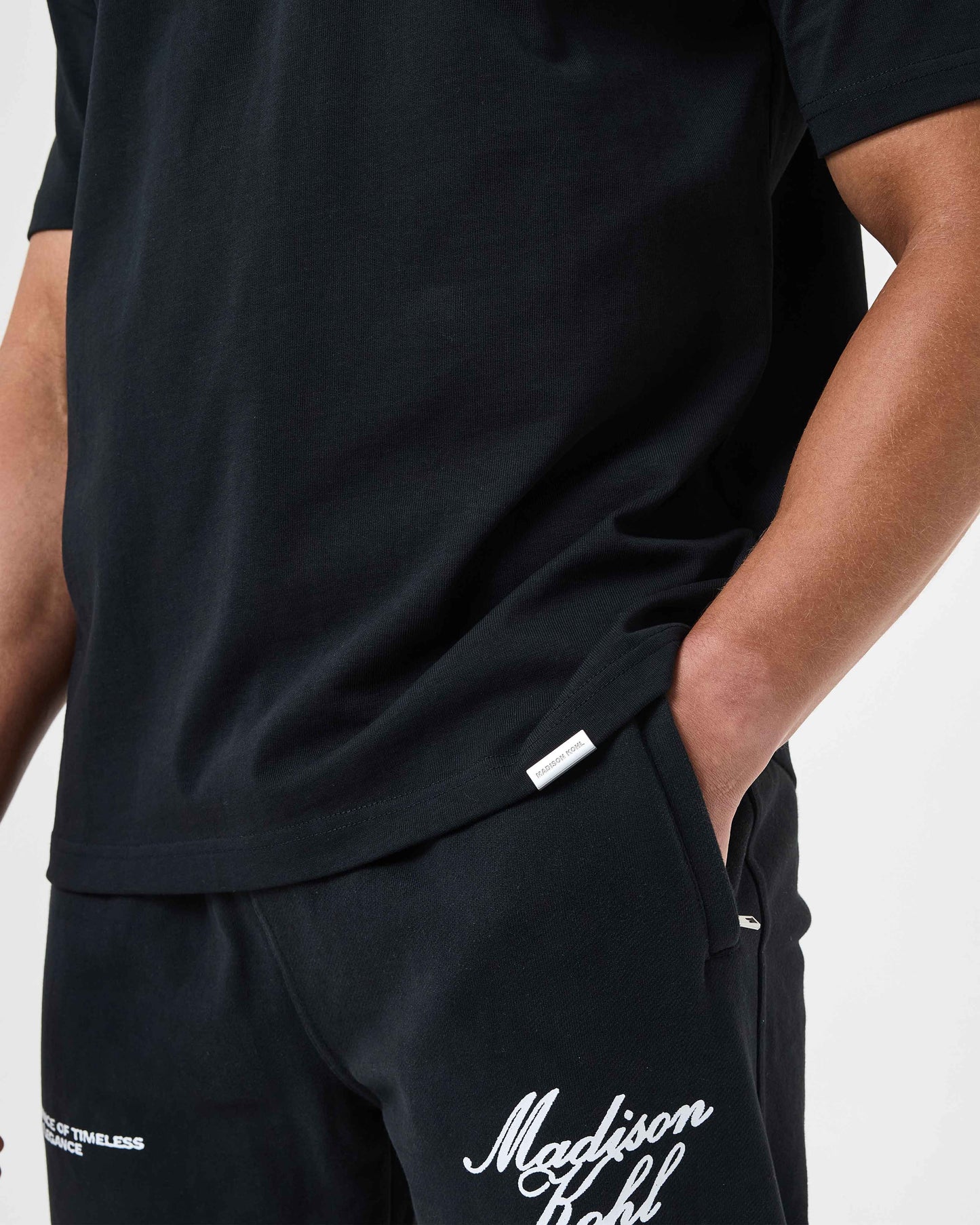 Time Flies Cuffed Jogger Black