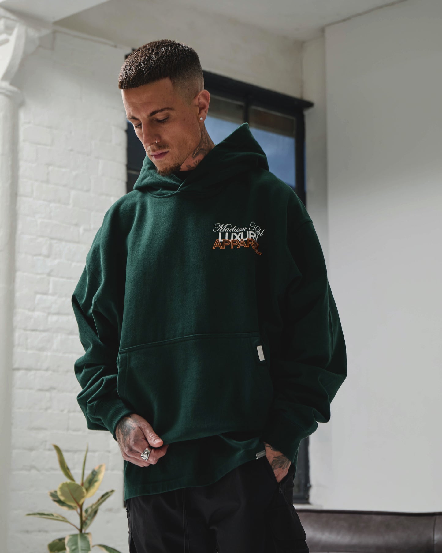 MK Club Oversized OTH Hoodie Pine