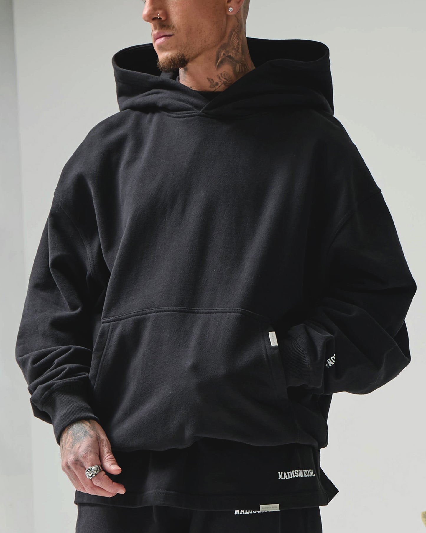 MK Collegiate Oversized OTH Hoodie Black