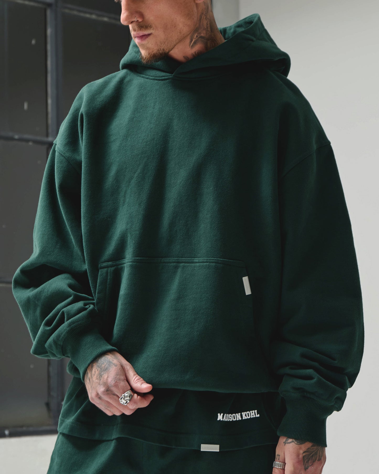 MK Collegiate Oversized OTH Hoodie Pine