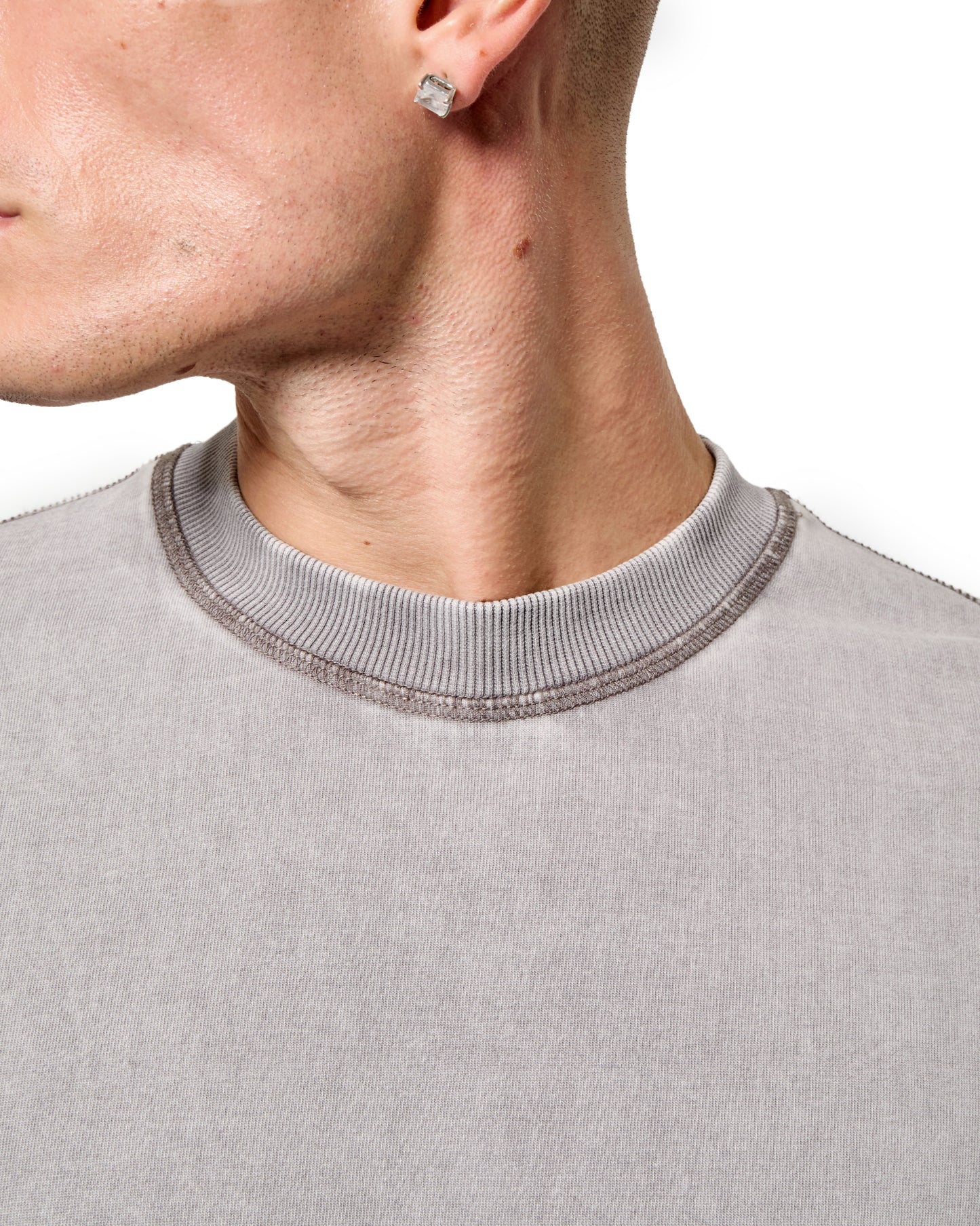MK Blank Relaxed T Shirt  Grey Wash