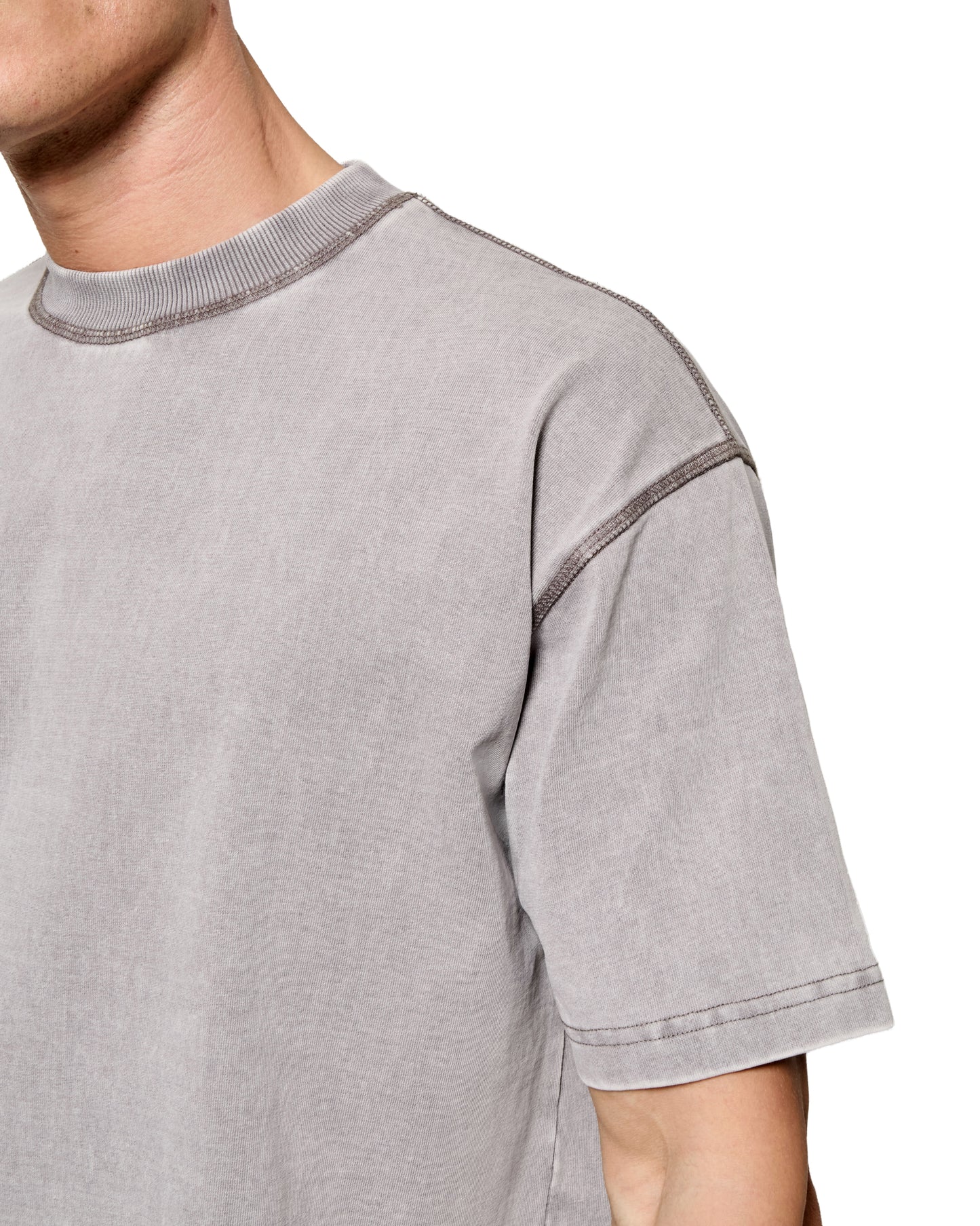 MK Blank Relaxed T Shirt  Grey Wash