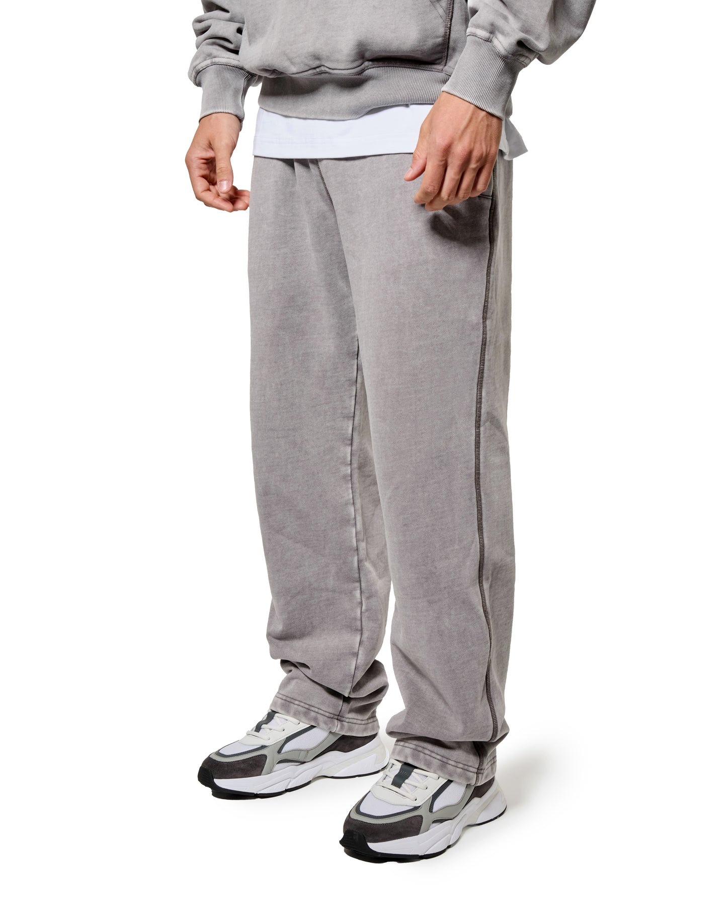 MK Blank Relaxed Open Hem Sweatpant Grey Wash