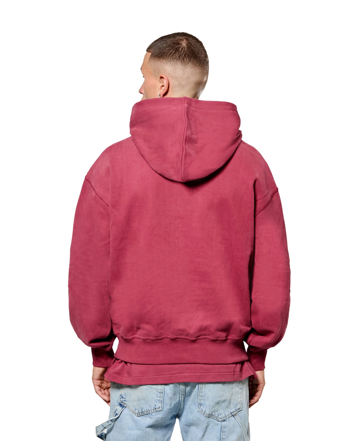 MK Blank Relaxed OTH Hoodie Burgundy