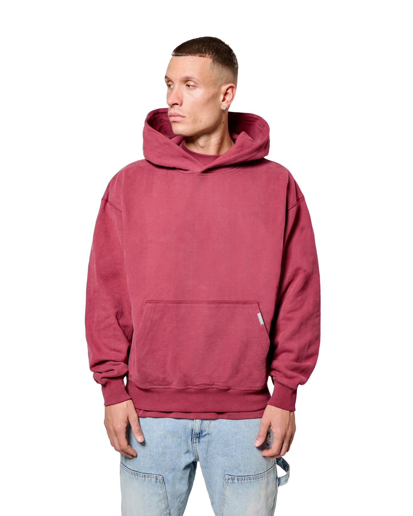 MK Blank Relaxed OTH Hoodie Burgundy