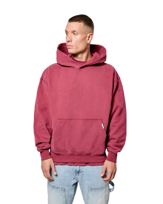 MK Blank Relaxed OTH Hoodie Burgundy