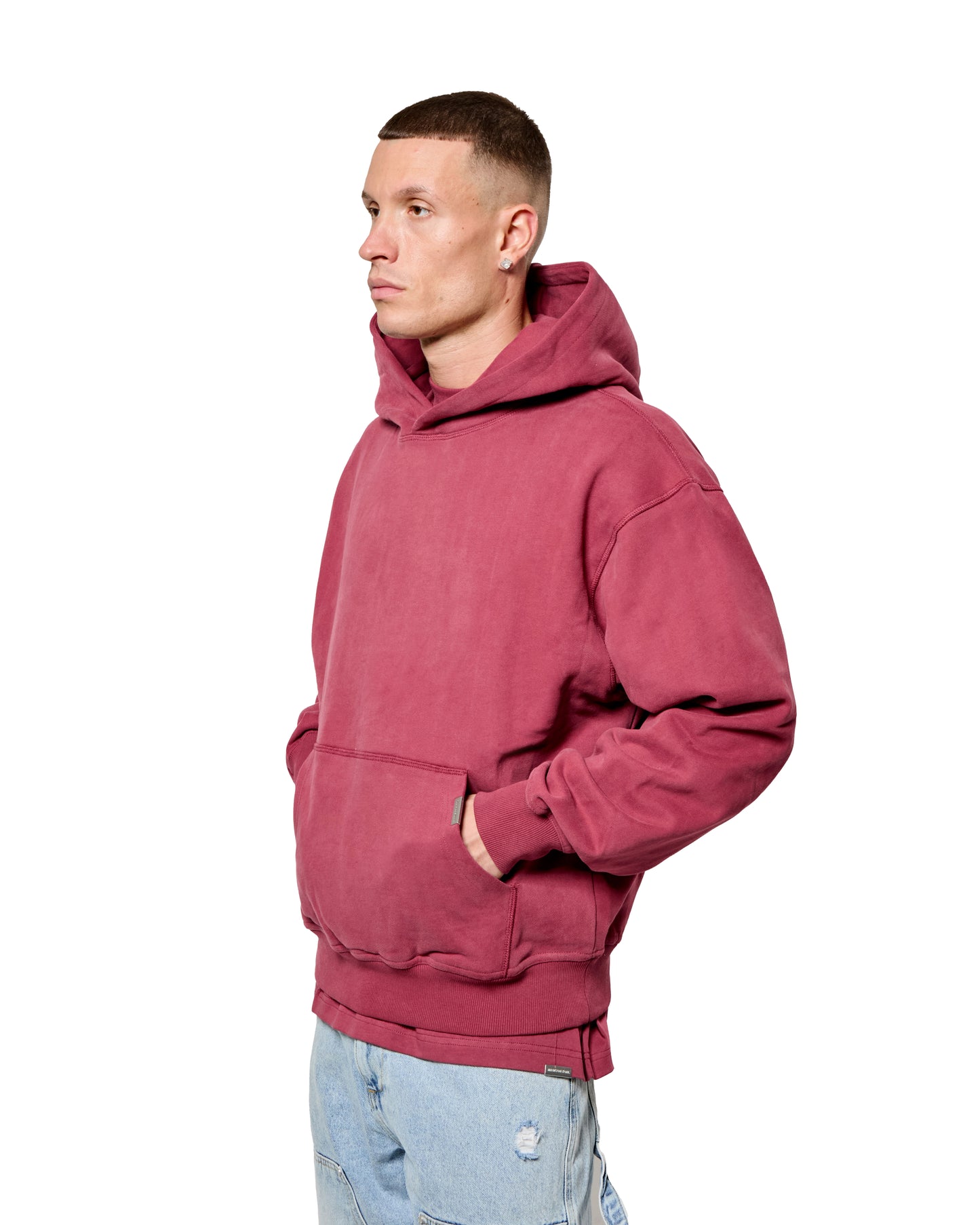 MK Blank Relaxed OTH Hoodie Burgundy