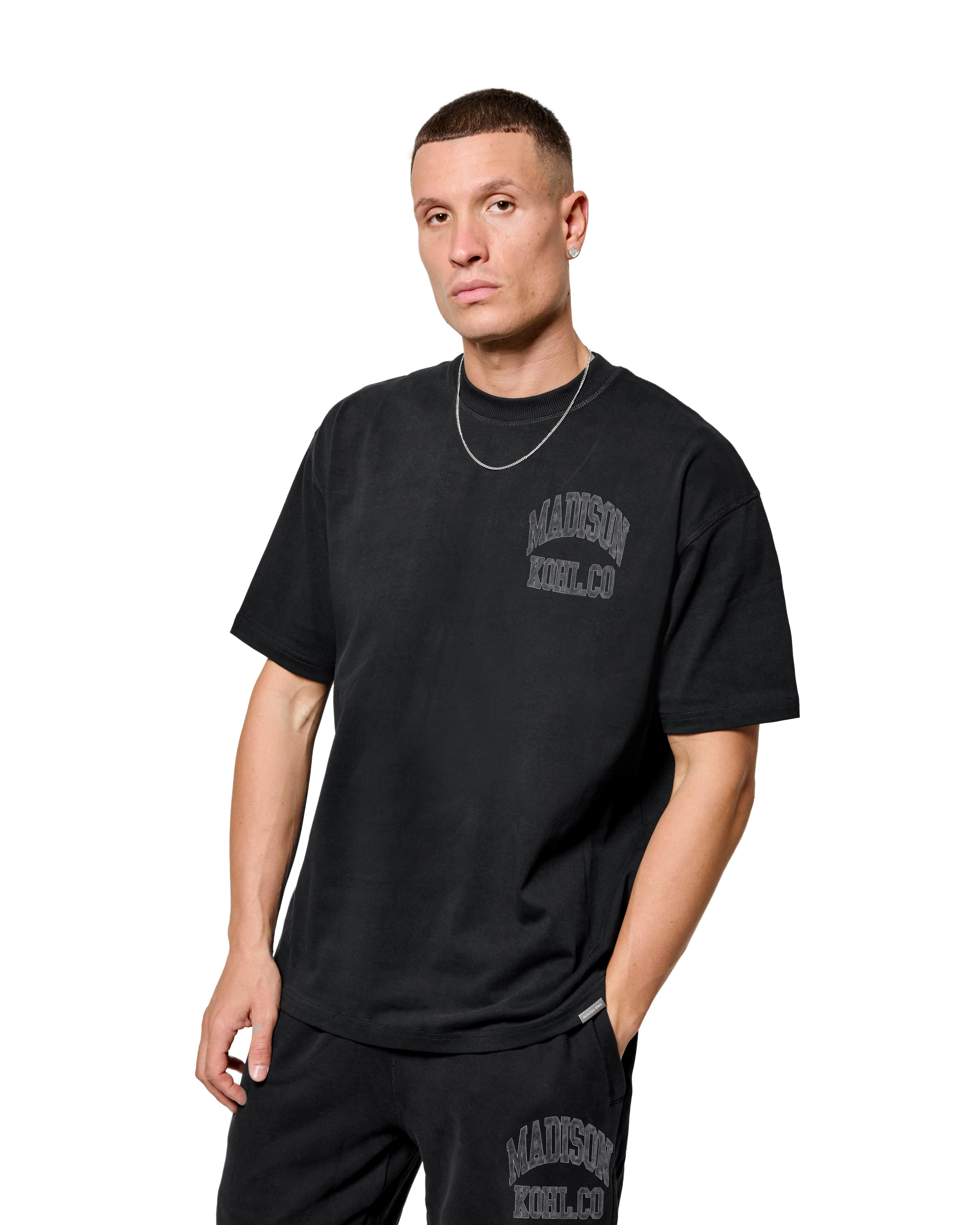 MK Western Relaxed T Shirt Black – Madison Kohl