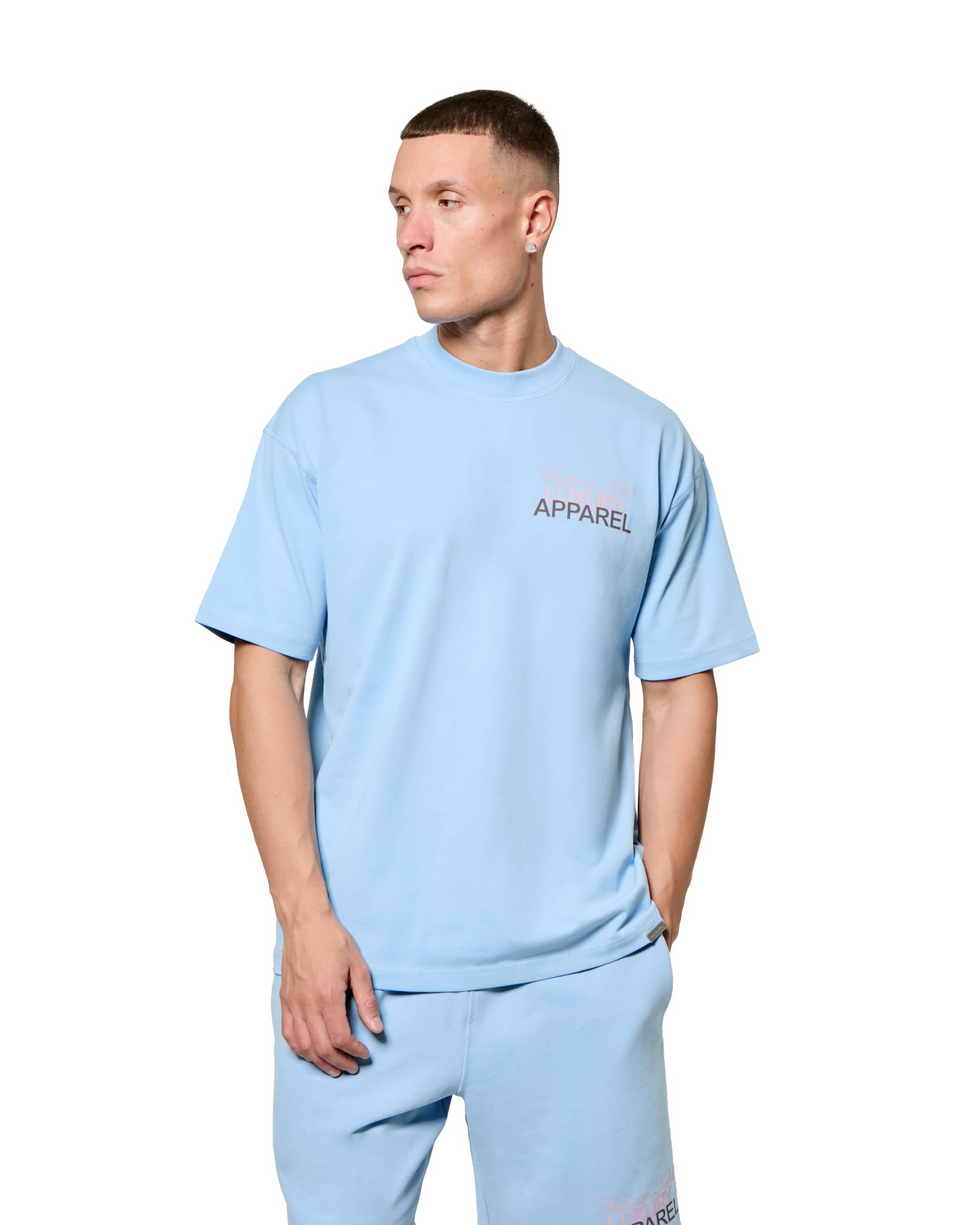 MK Club Relaxed T Shirt  Placid Blue