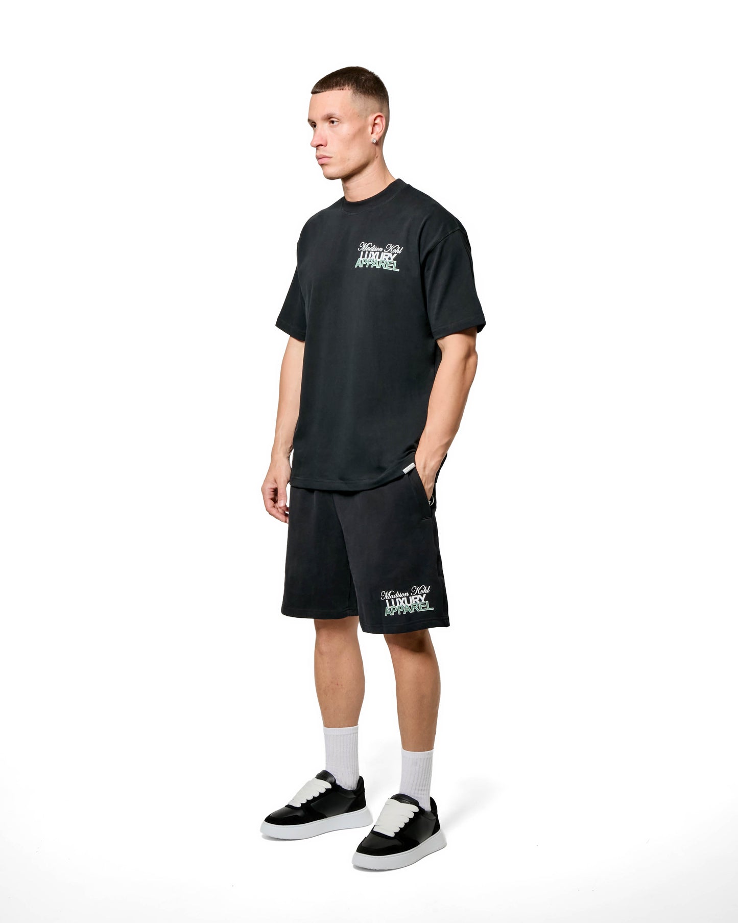 MK Club Relaxed T Shirt  Black