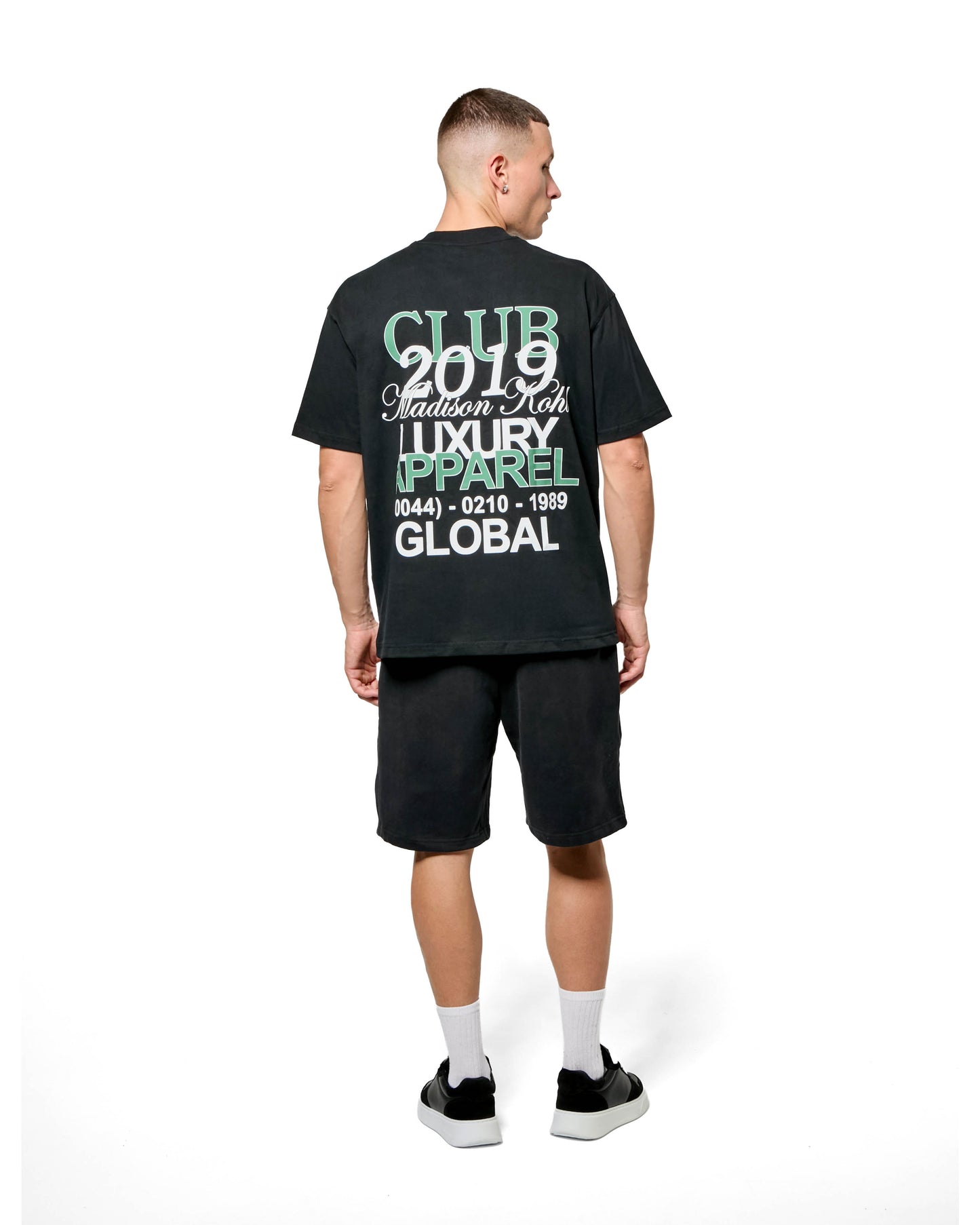 MK Club Relaxed T Shirt  Black