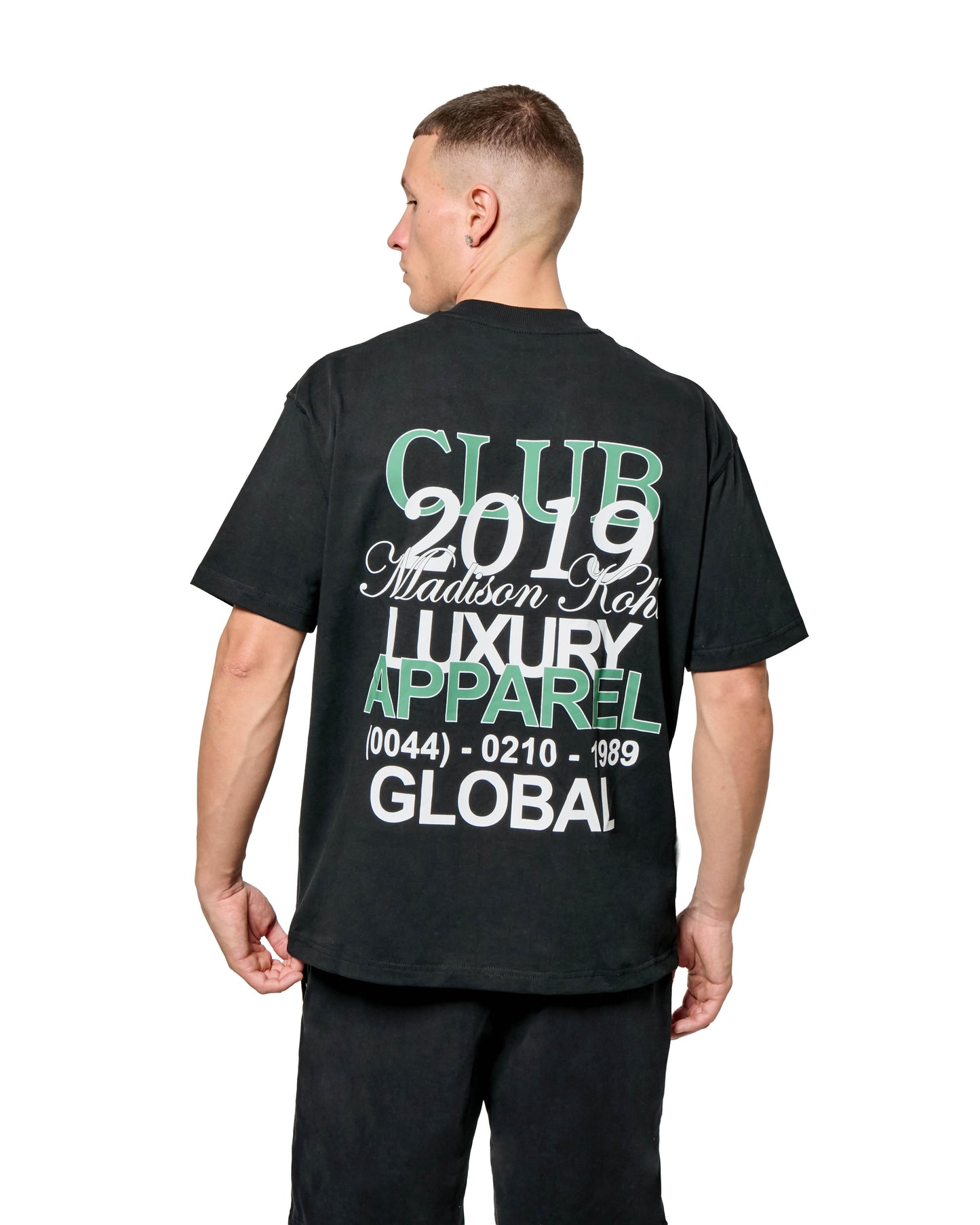 MK Club Relaxed T Shirt  Black