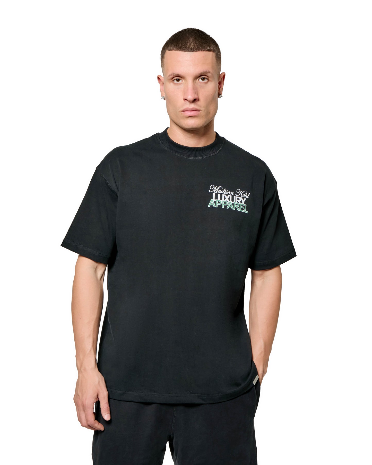 MK Club Relaxed T Shirt  Black