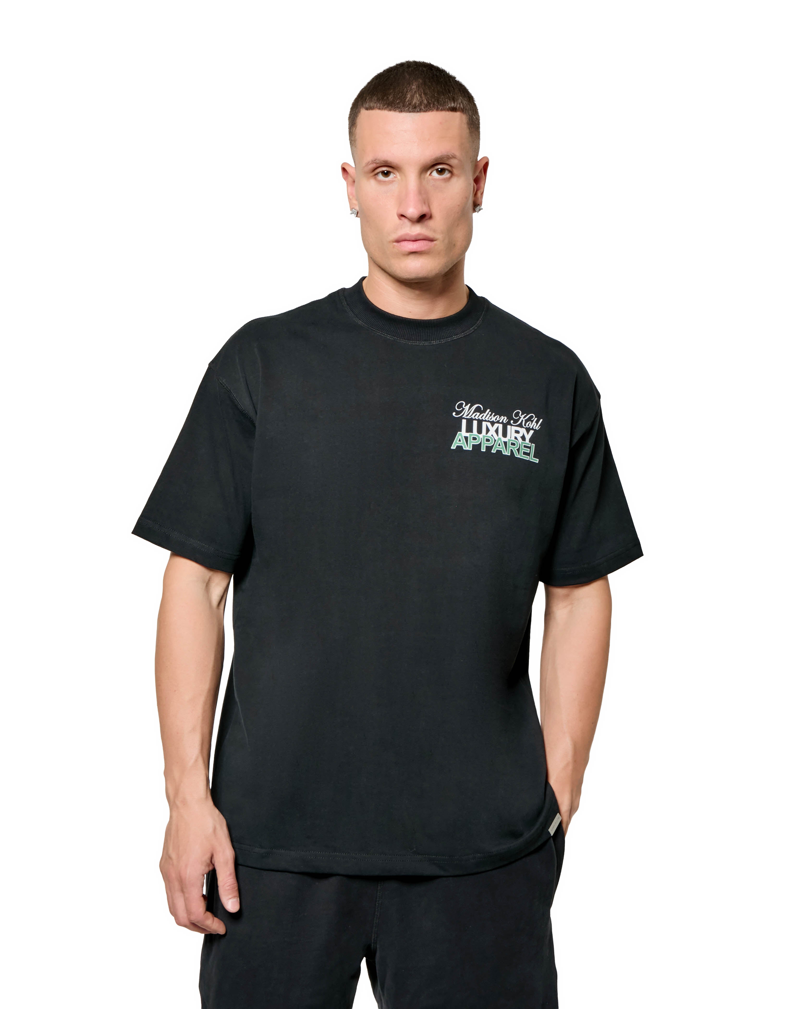 MK Club Relaxed T Shirt  Black