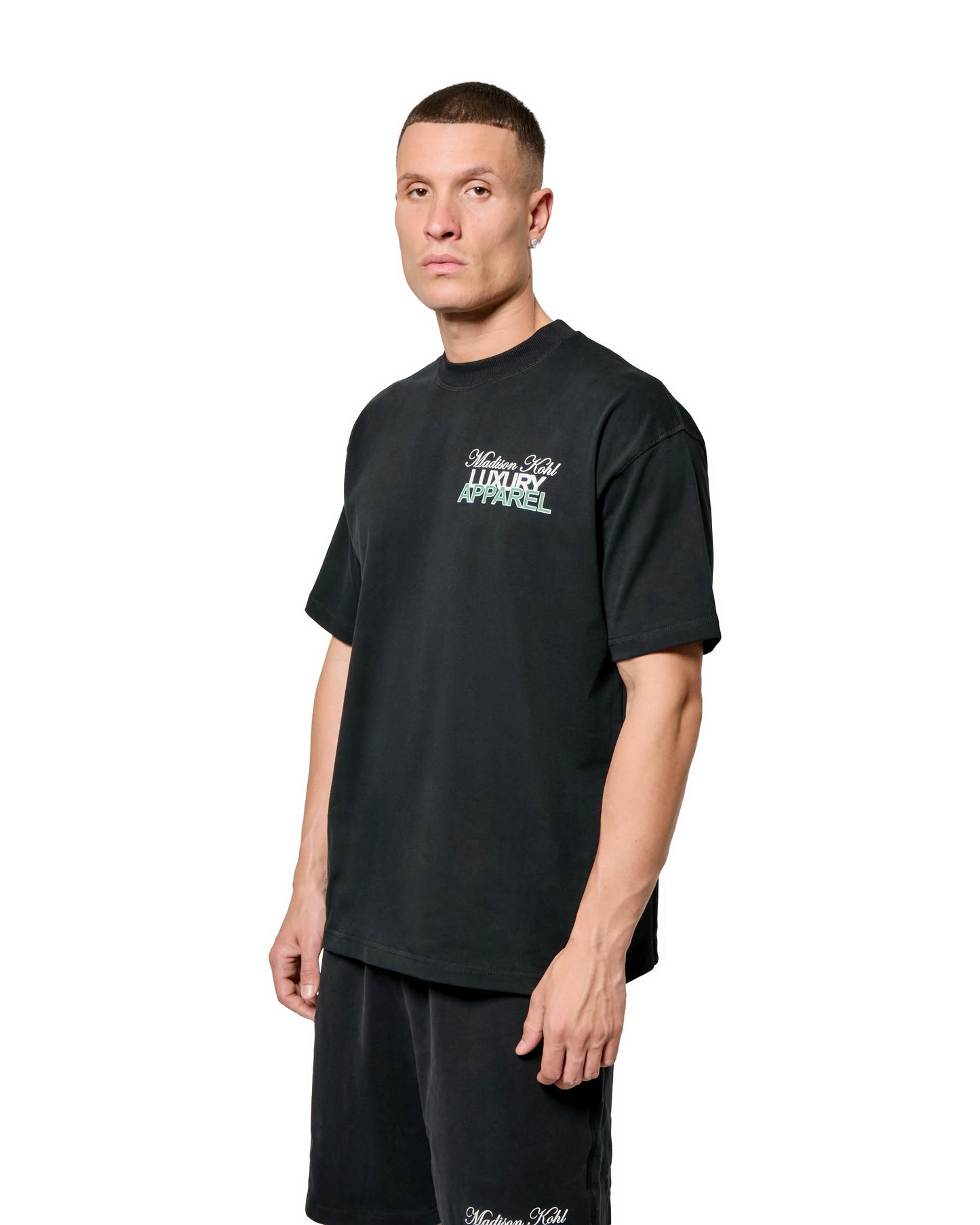 MK Club Relaxed T Shirt  Black