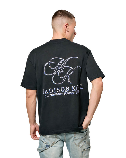 MK Monogram Relaxed T Shirt  Black