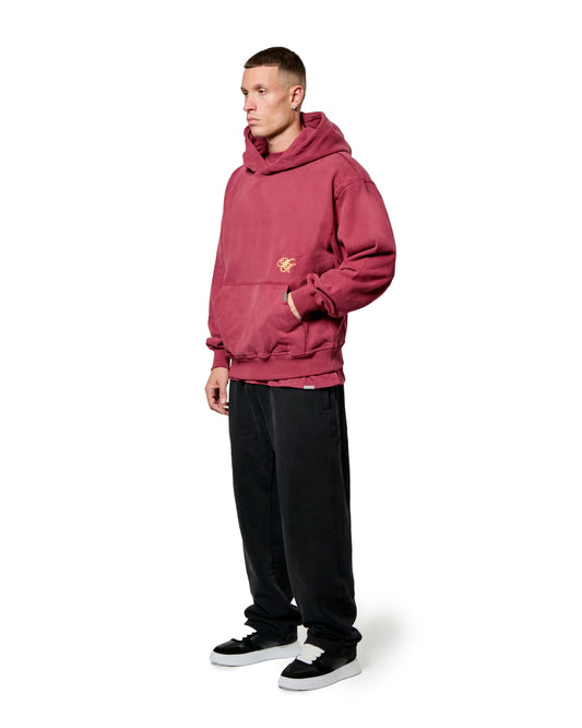MK Monogram Relaxed OTH Hoodie Burgundy
