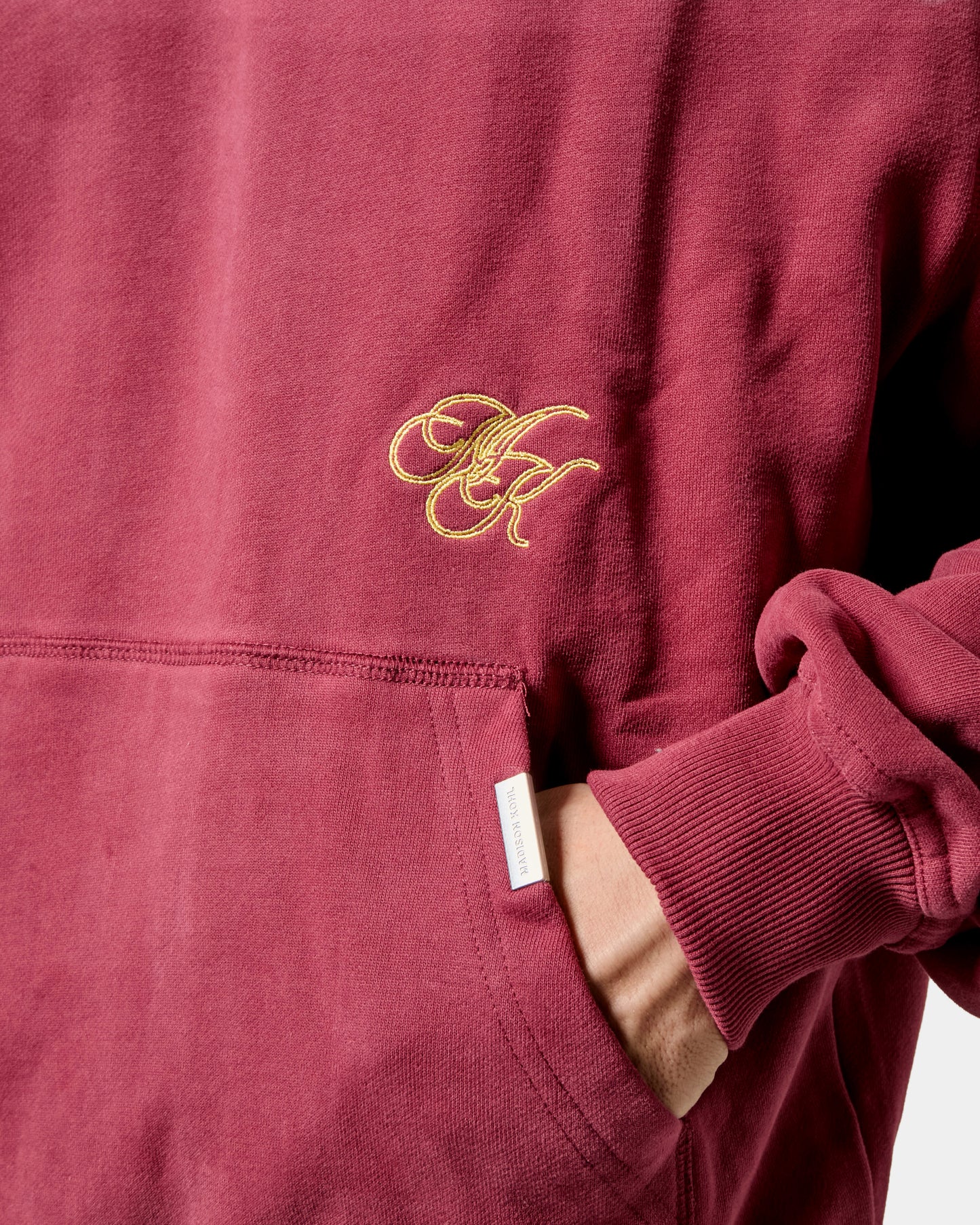 MK Monogram Relaxed OTH Hoodie Burgundy