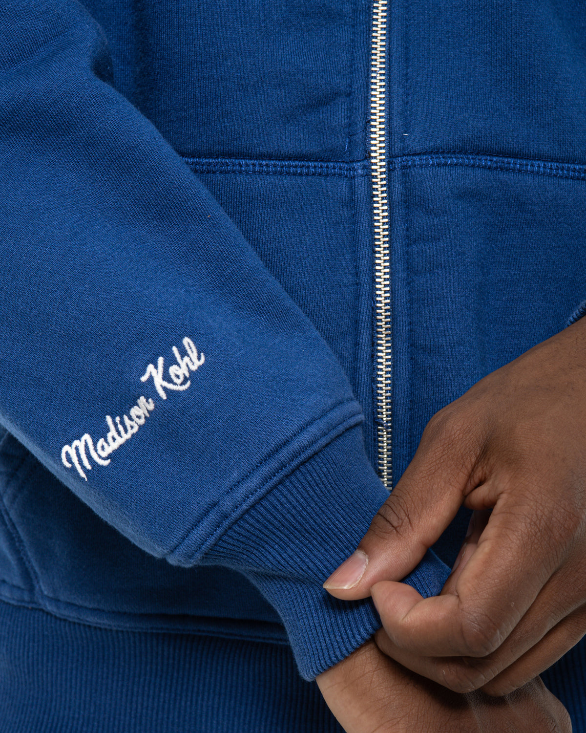 MK Monogram Full Zip Hood Navy