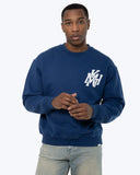 MK Monogram Crewneck Sweatshirt Navy