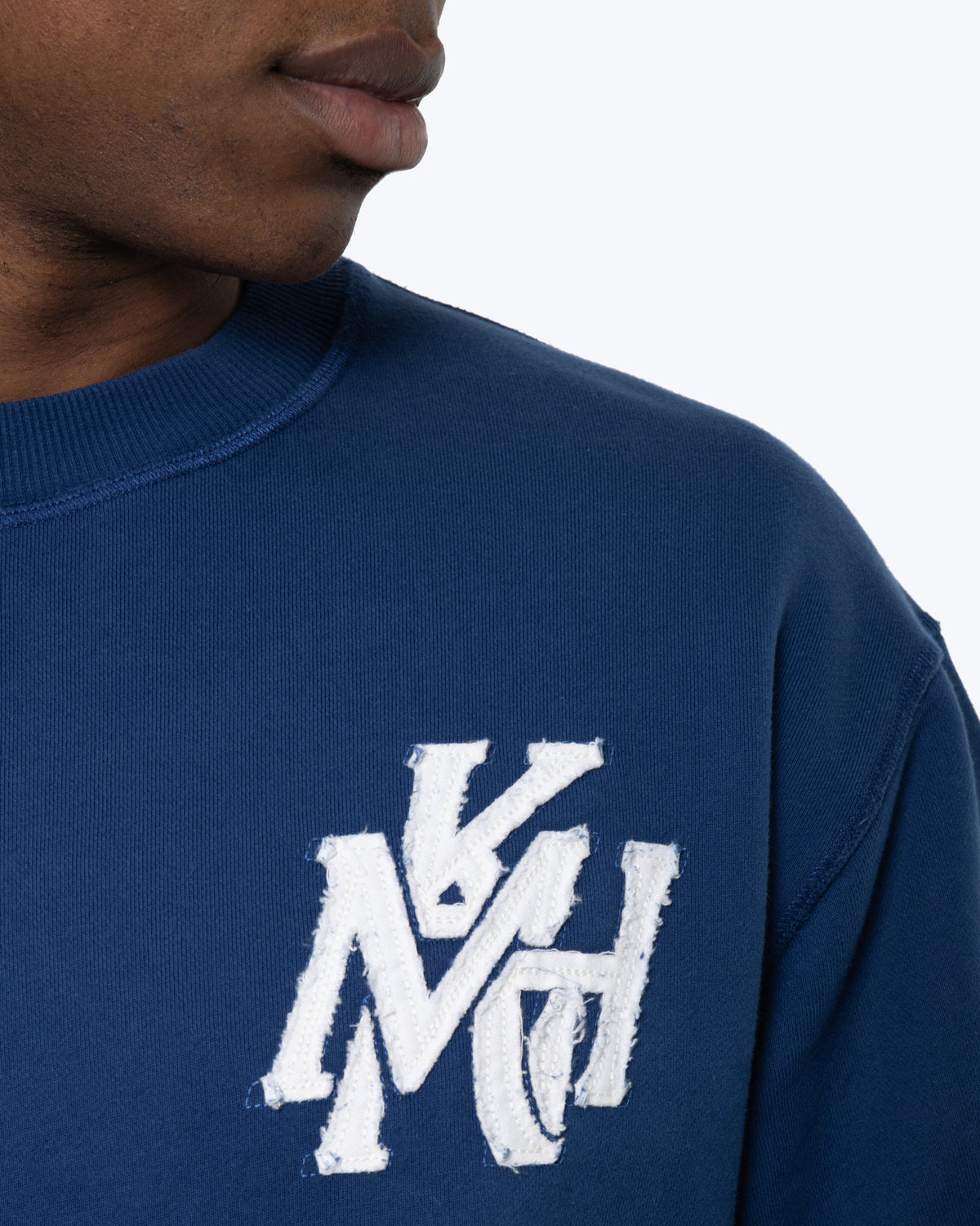 MK Monogram Crewneck Sweatshirt Navy