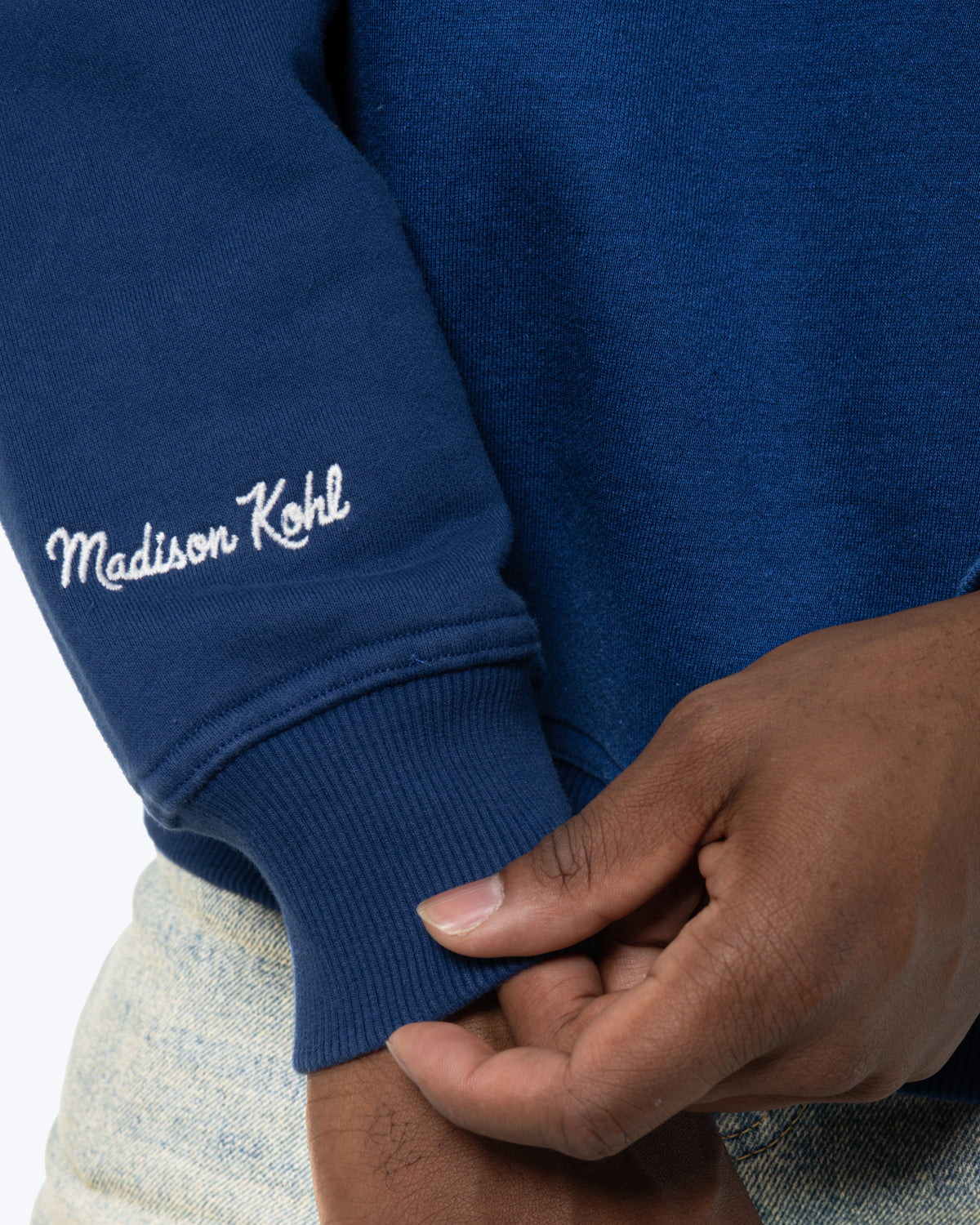 MK Monogram Crewneck Sweatshirt Navy