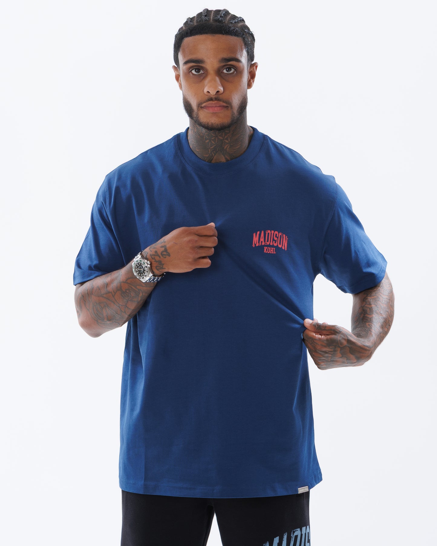 MK Archie T-Shirt Navy/Fuchsia