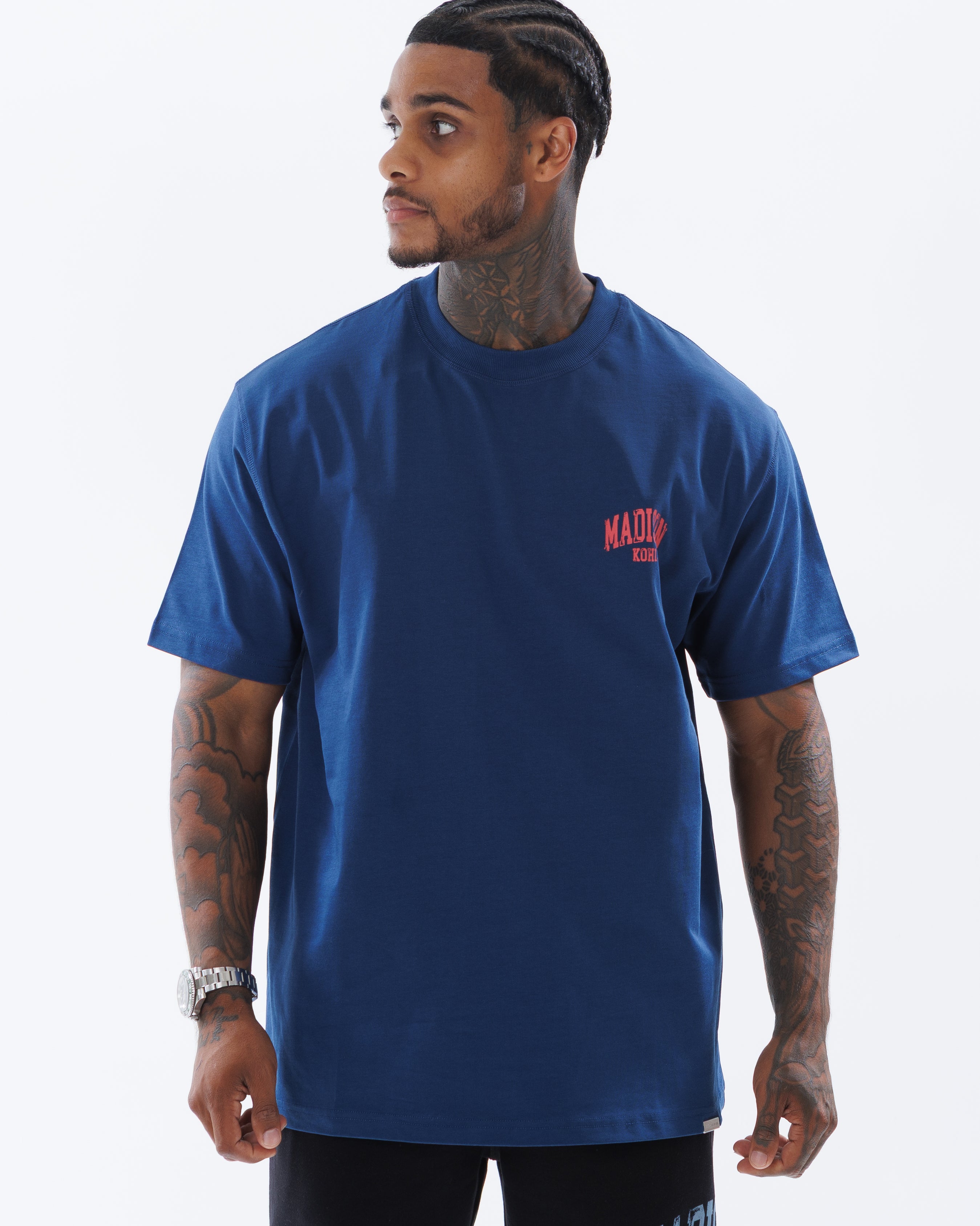 MK Archie T-Shirt Navy/Fuchsia