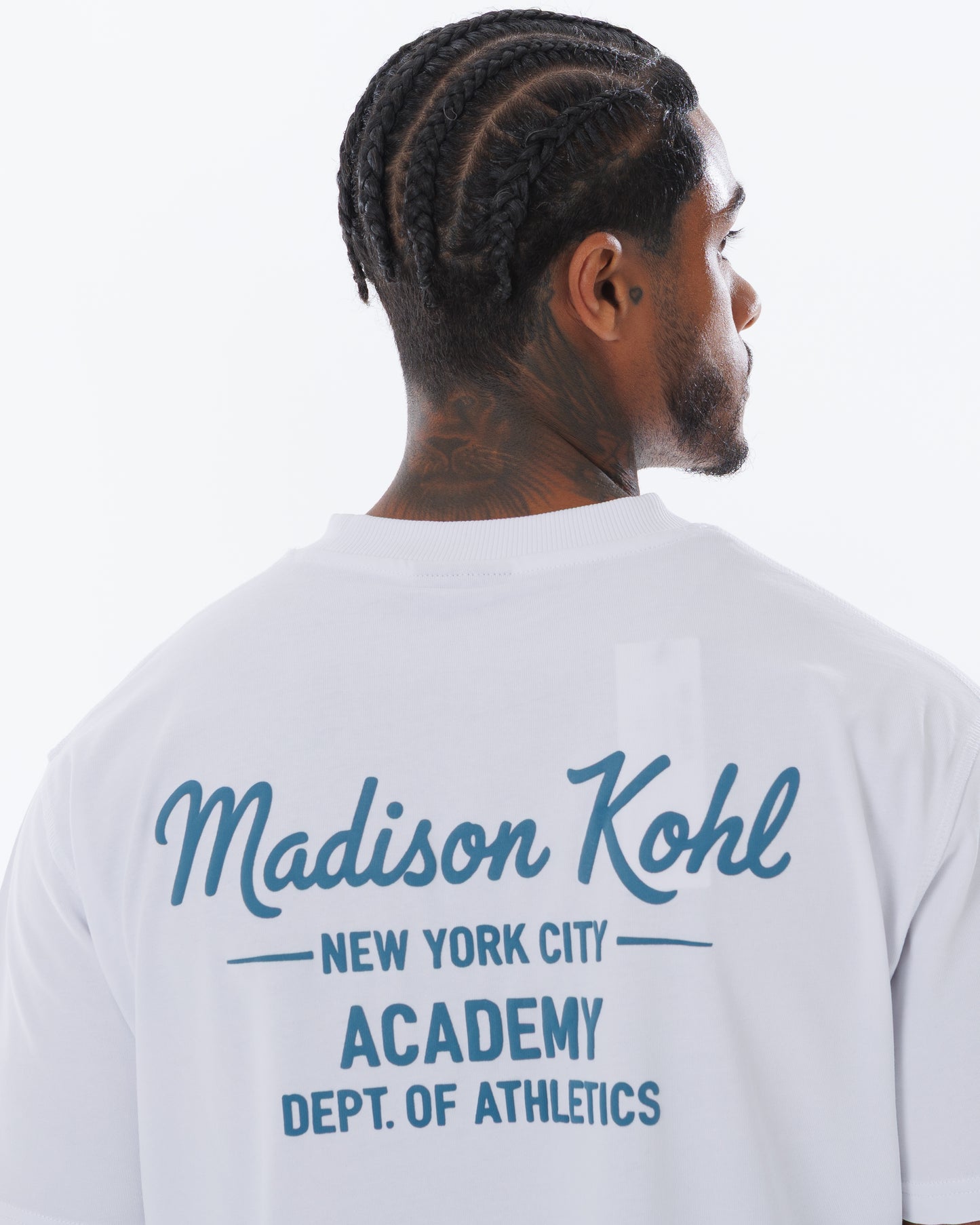 MK Academy T-Shirt White/Emerald Green