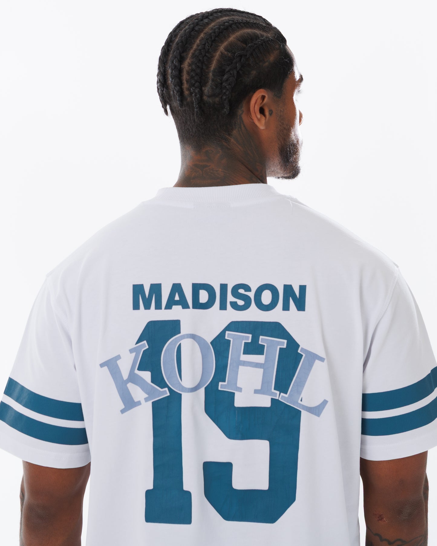 MK Quarterback T-Shirt White/Emerald Green