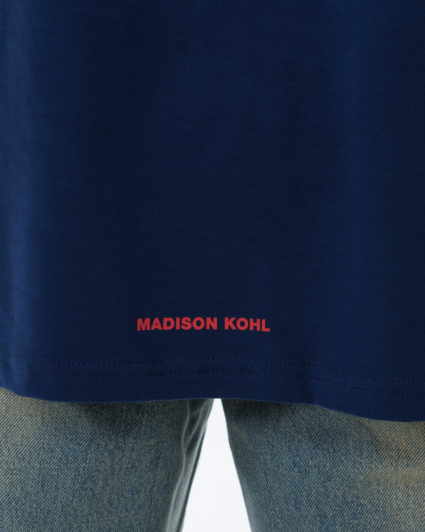 MK Signature T-Shirt Navy/Fuchsia