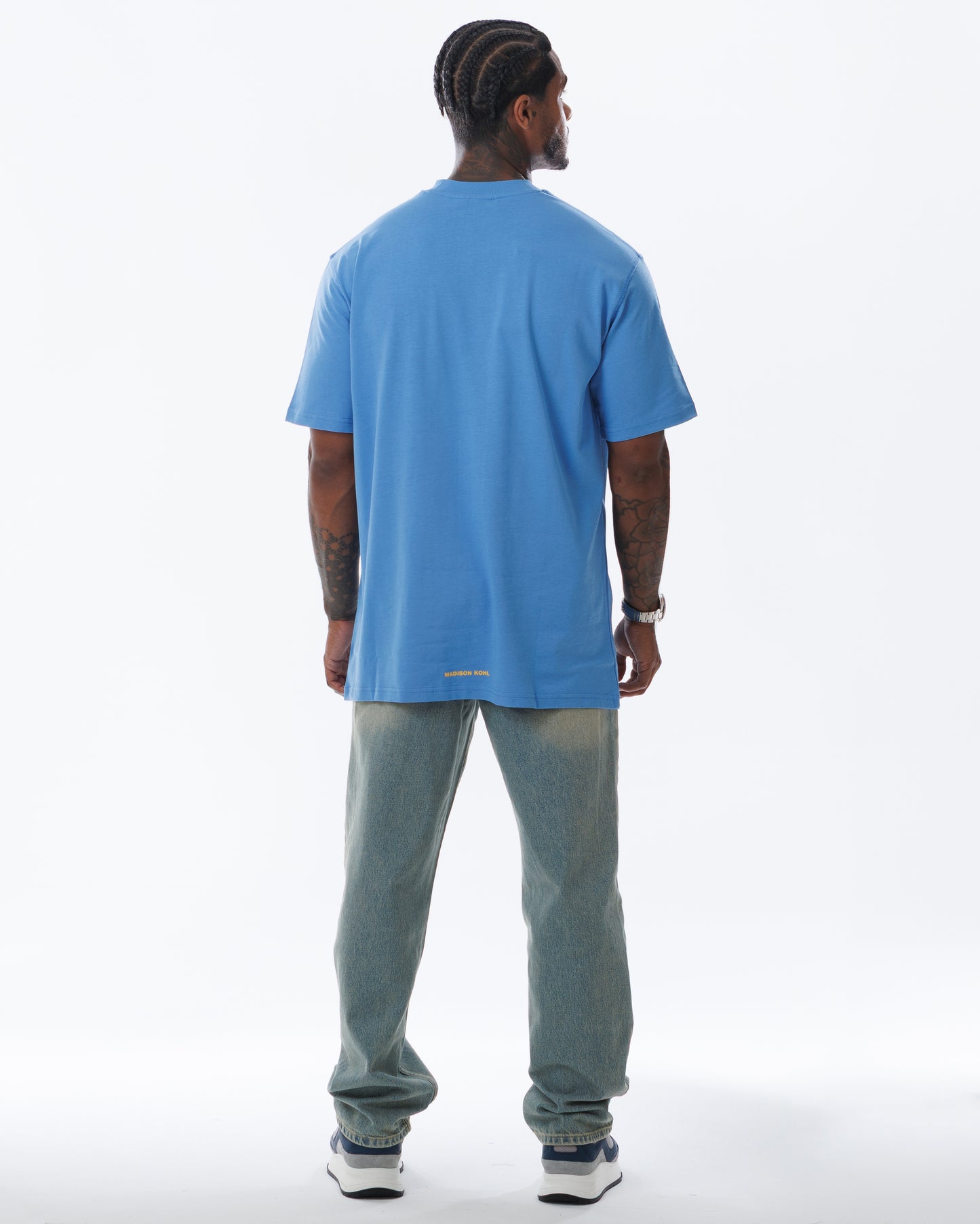 MK Signature T-Shirt Marina Blue/Yellow