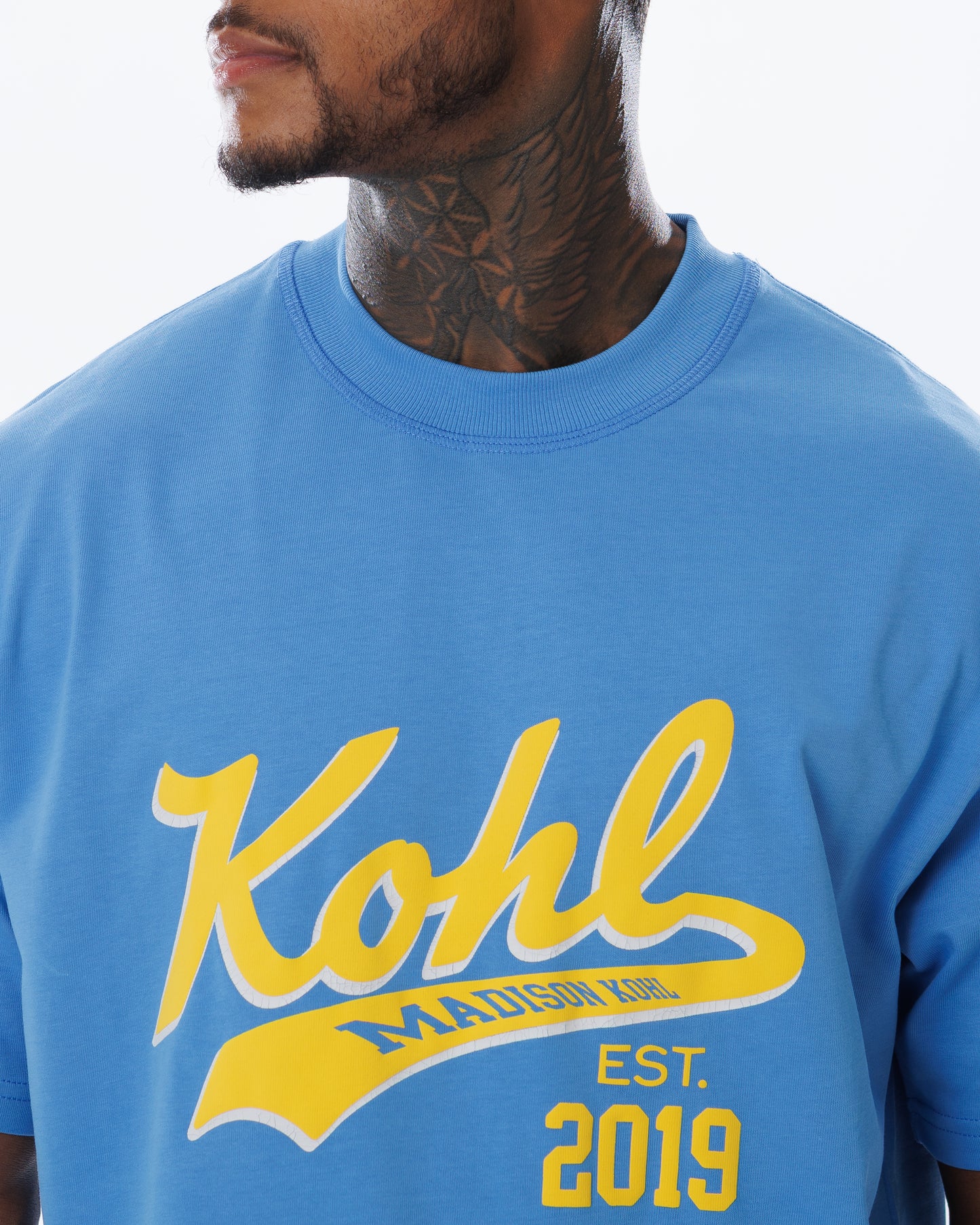 MK Signature T-Shirt Marina Blue/Yellow