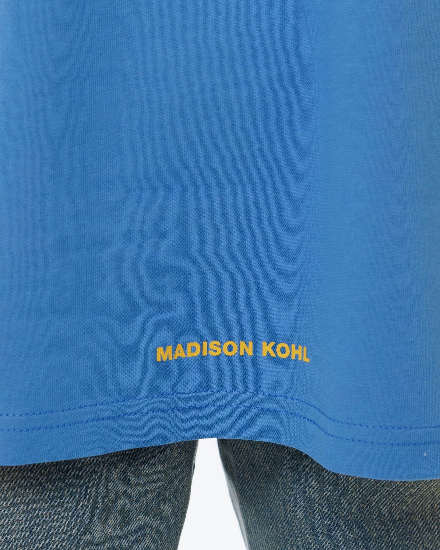 MK Signature T-Shirt Marina Blue/Yellow