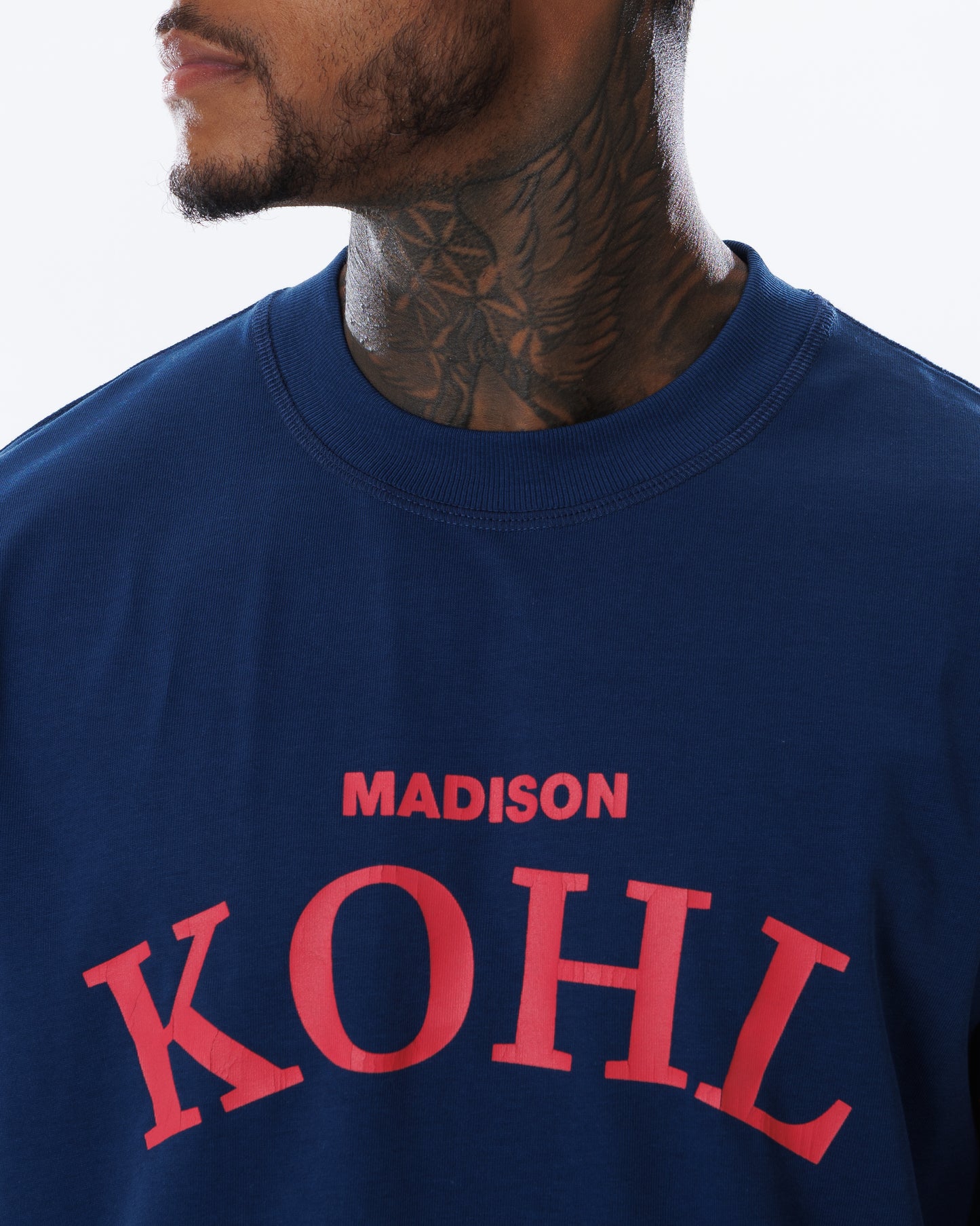 MK Quarterback T-Shirt Navy/Fuchsia