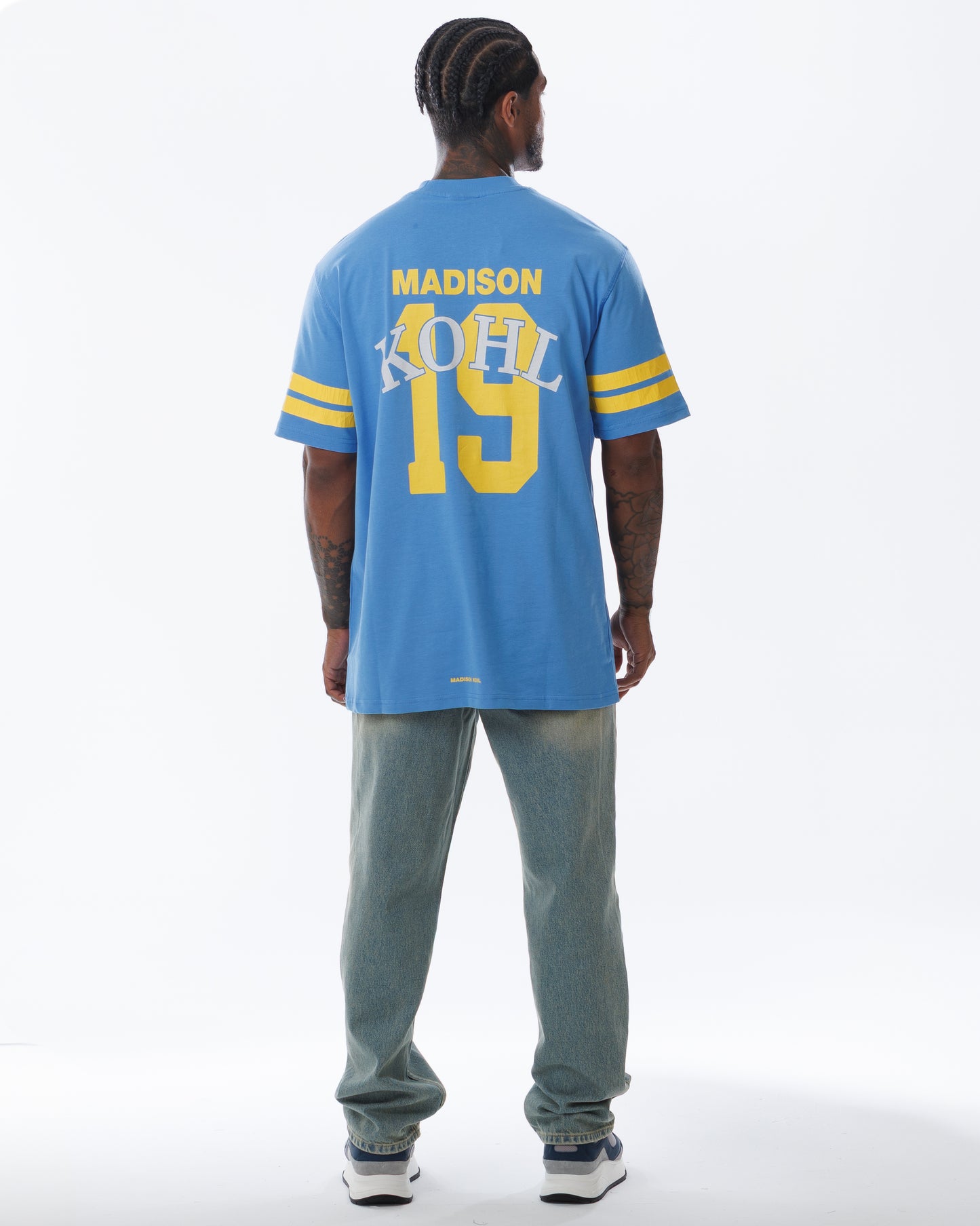 MK Quarterback T-Shirt Marina Blue/Yellow