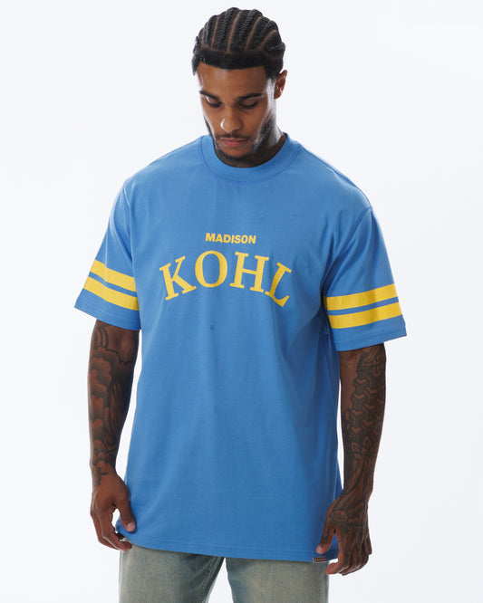 MK Quarterback T-Shirt Marina Blue/Yellow